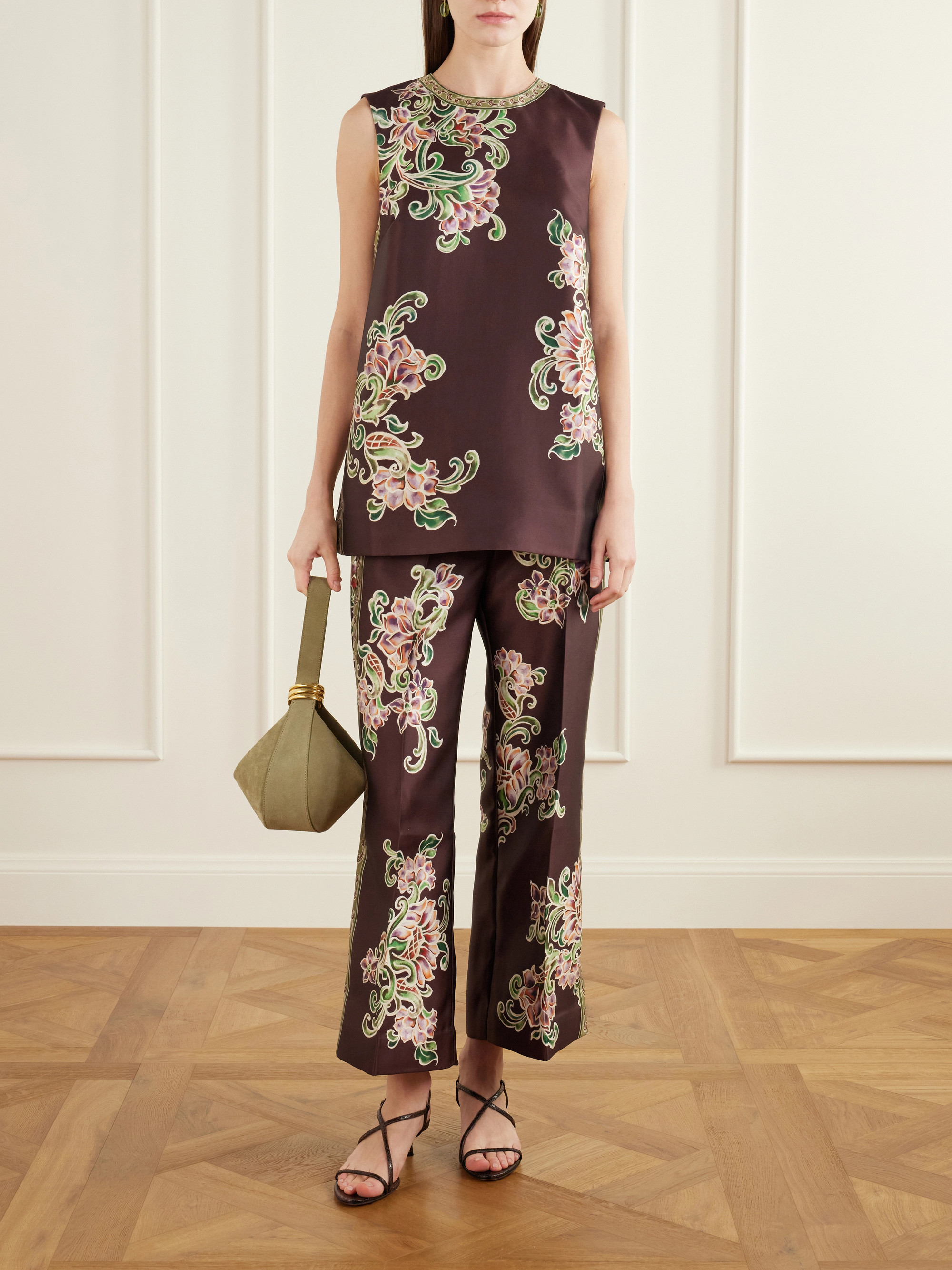 Alémais Josie floral-print twill tunic