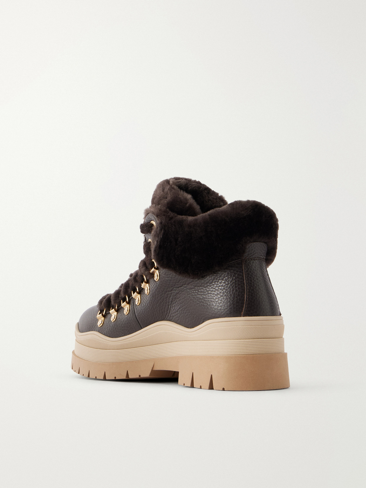 Arosa 9 Shearling-Trimmed Ankle Boots