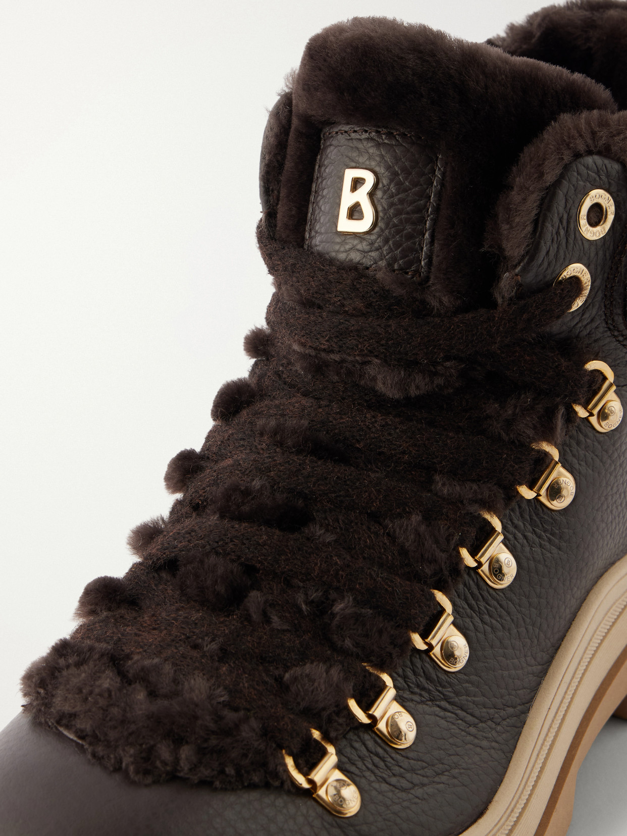 Arosa 9 Shearling-Trimmed Ankle Boots