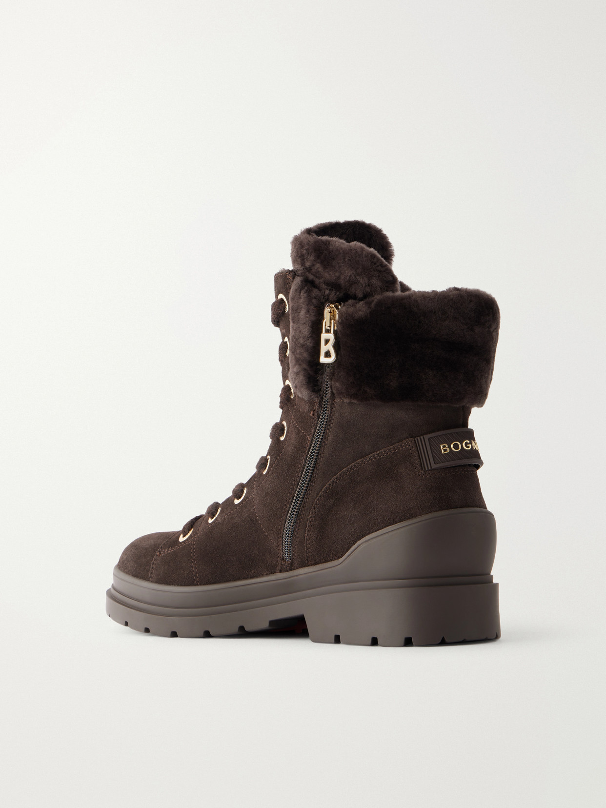 St. Moritz Shearling-Trimmed Ankle Boots