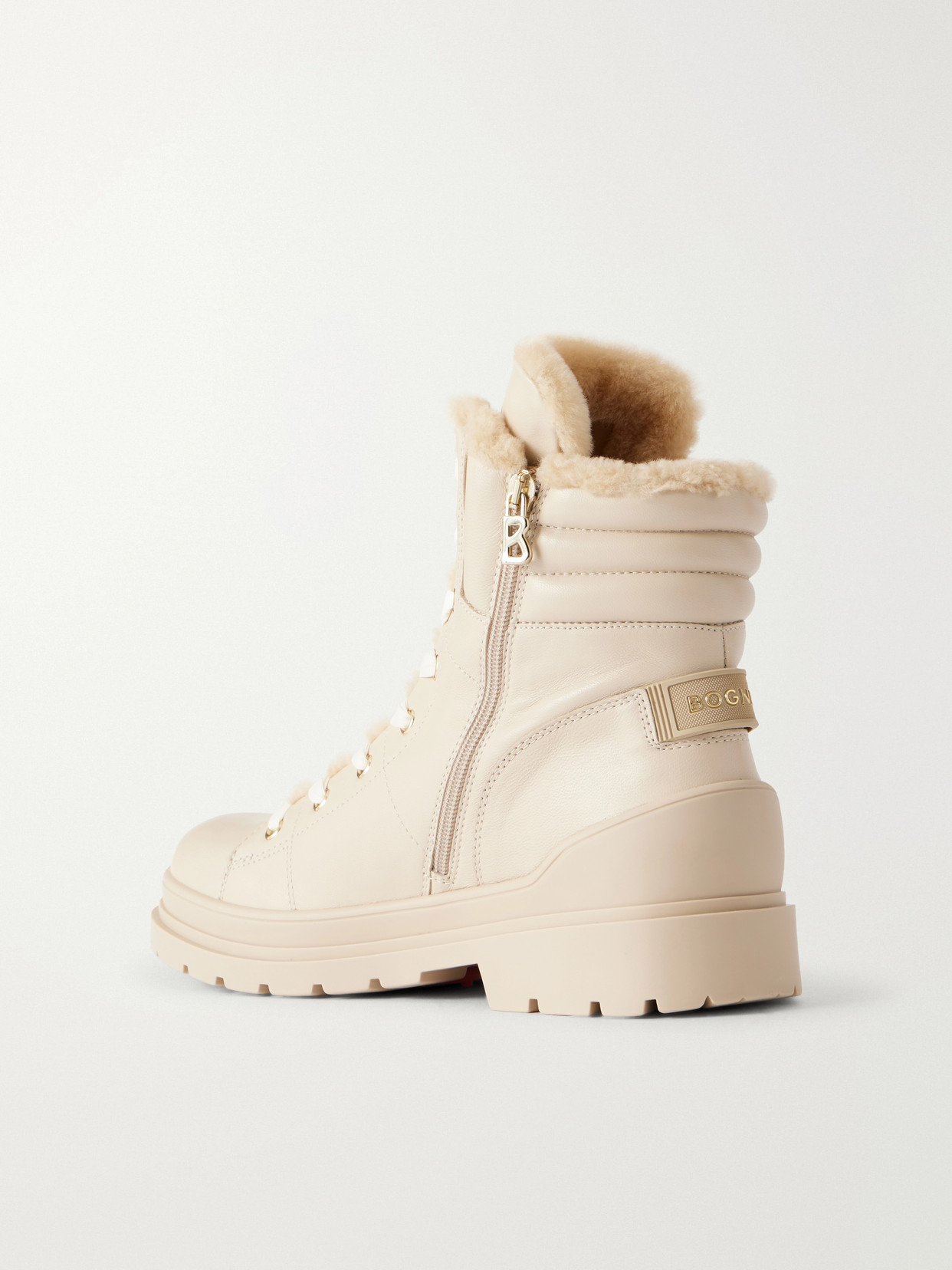 St. Moritz Shearling-Trimmed Ankle Boots