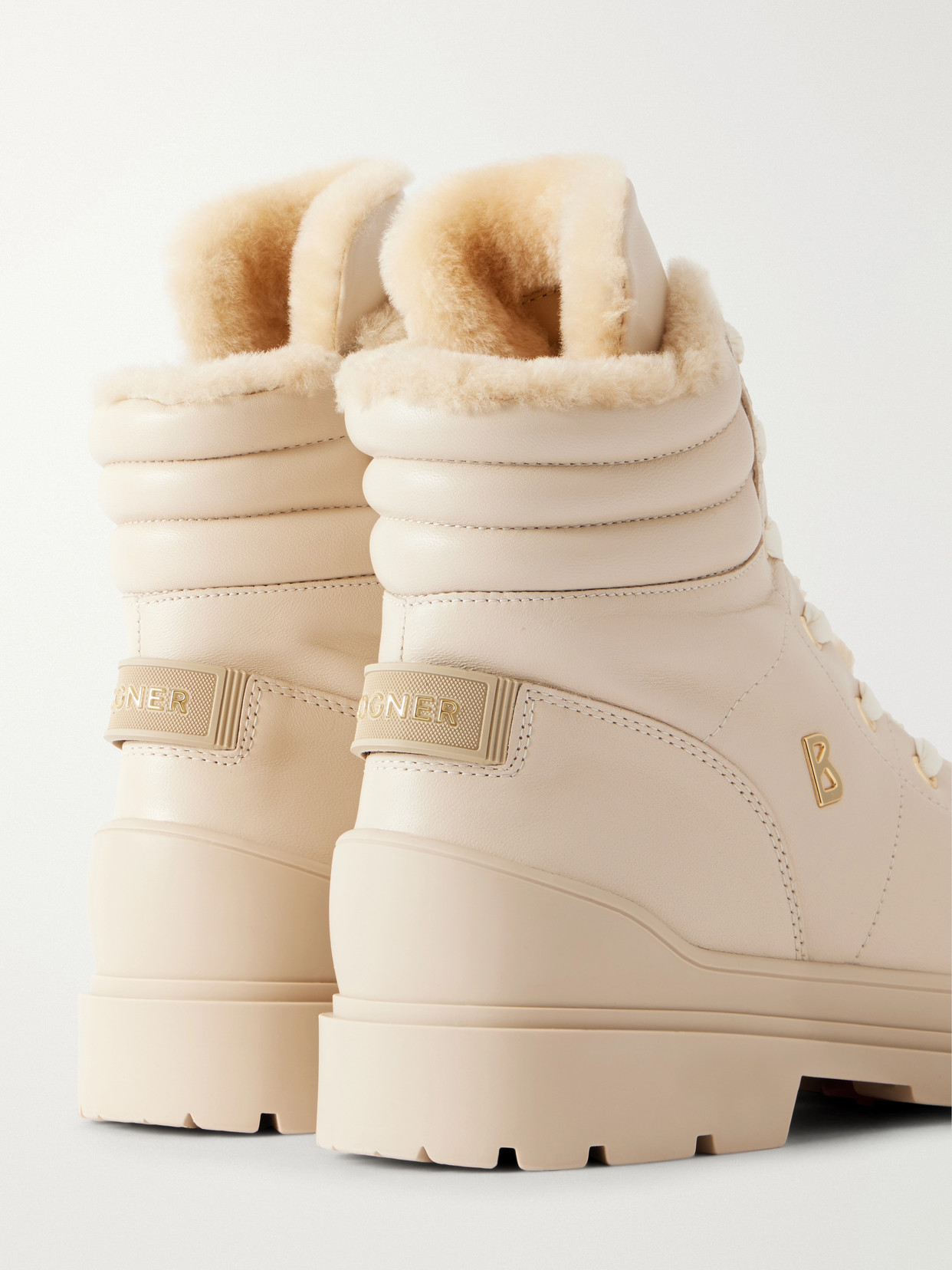 St. Moritz Shearling-Trimmed Ankle Boots