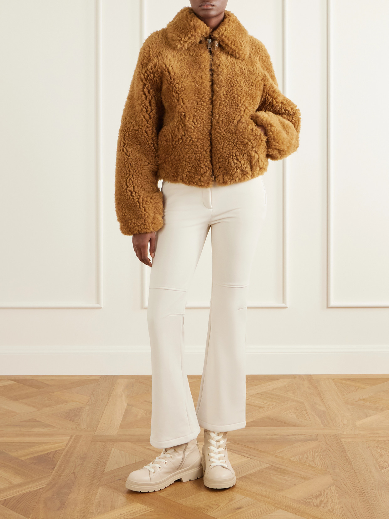 St. Moritz Shearling-Trimmed Ankle Boots