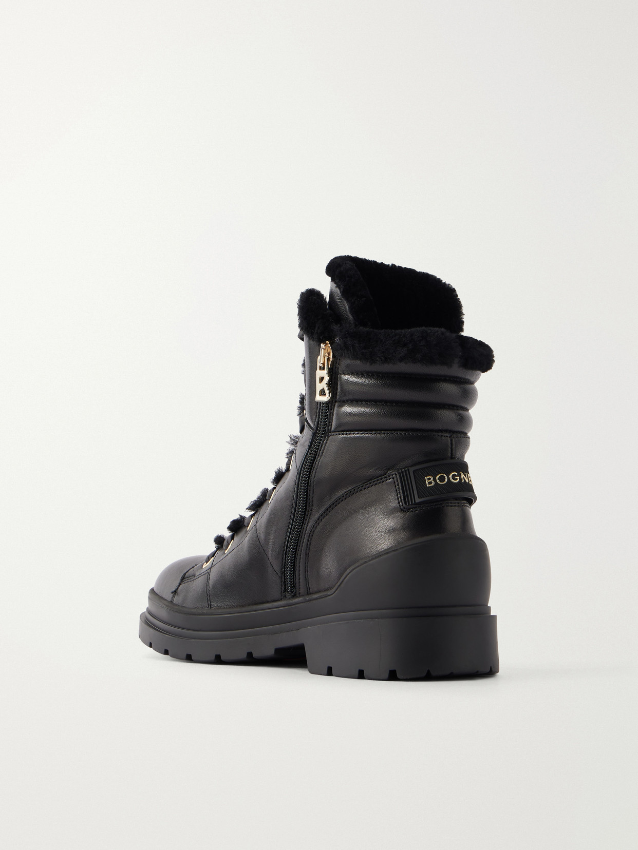 St. Moritz 14 Shearling-Trimmed Ankle Boots