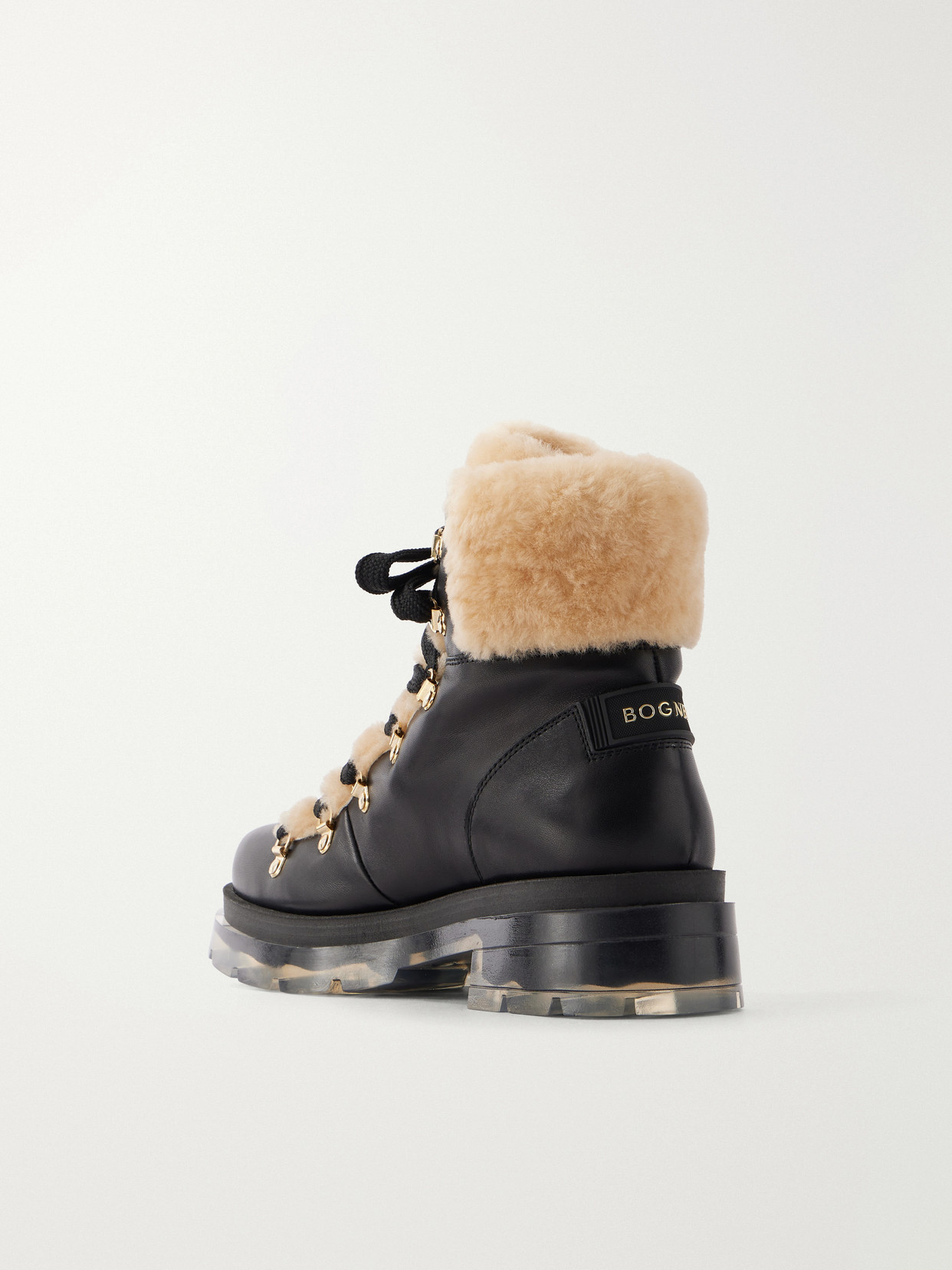 Swansea 9 Shearling-Trimmed Ankle Boots