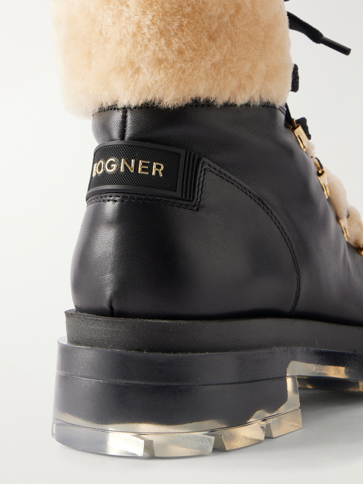 Swansea 9 Shearling-Trimmed Ankle Boots