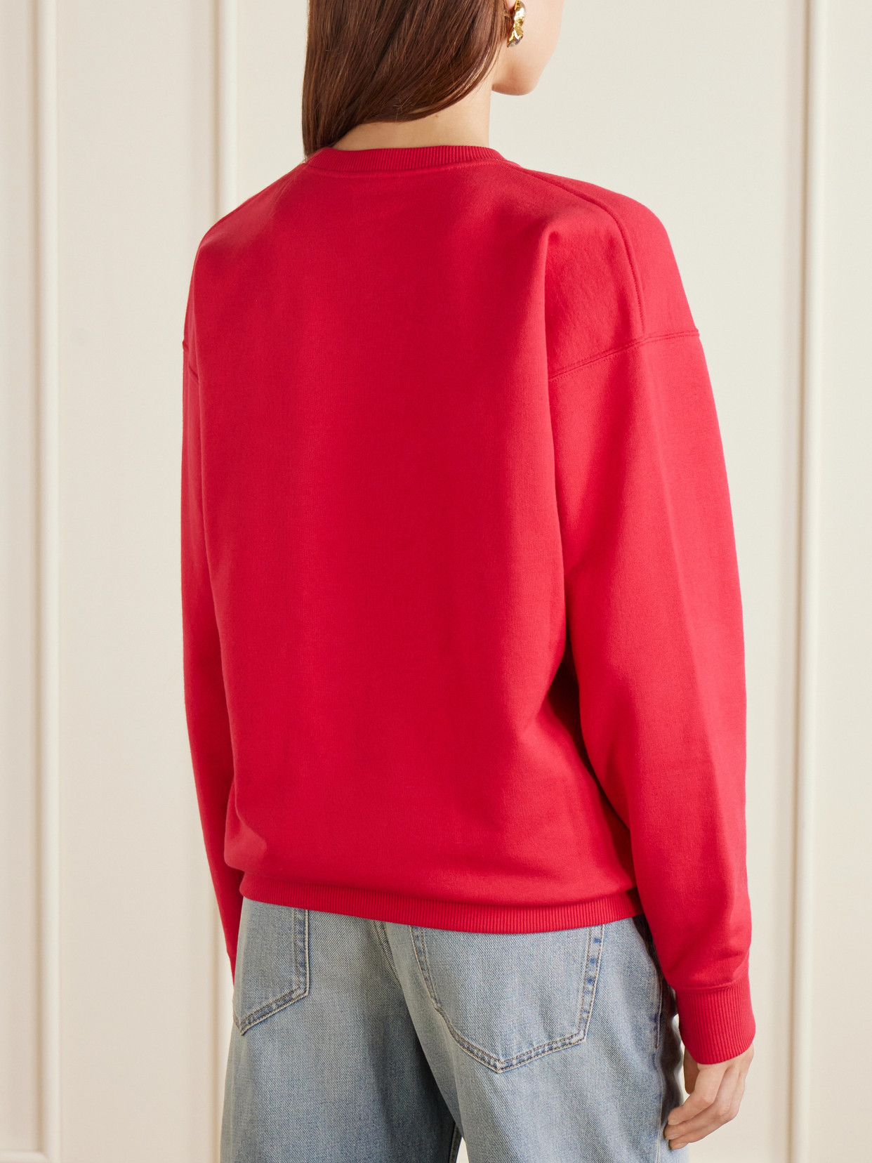 Logo-Embroidered Cotton-Fleece Sweatshirt