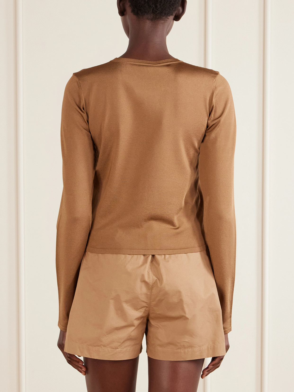 Logo-Embellished Woven T-Shirt