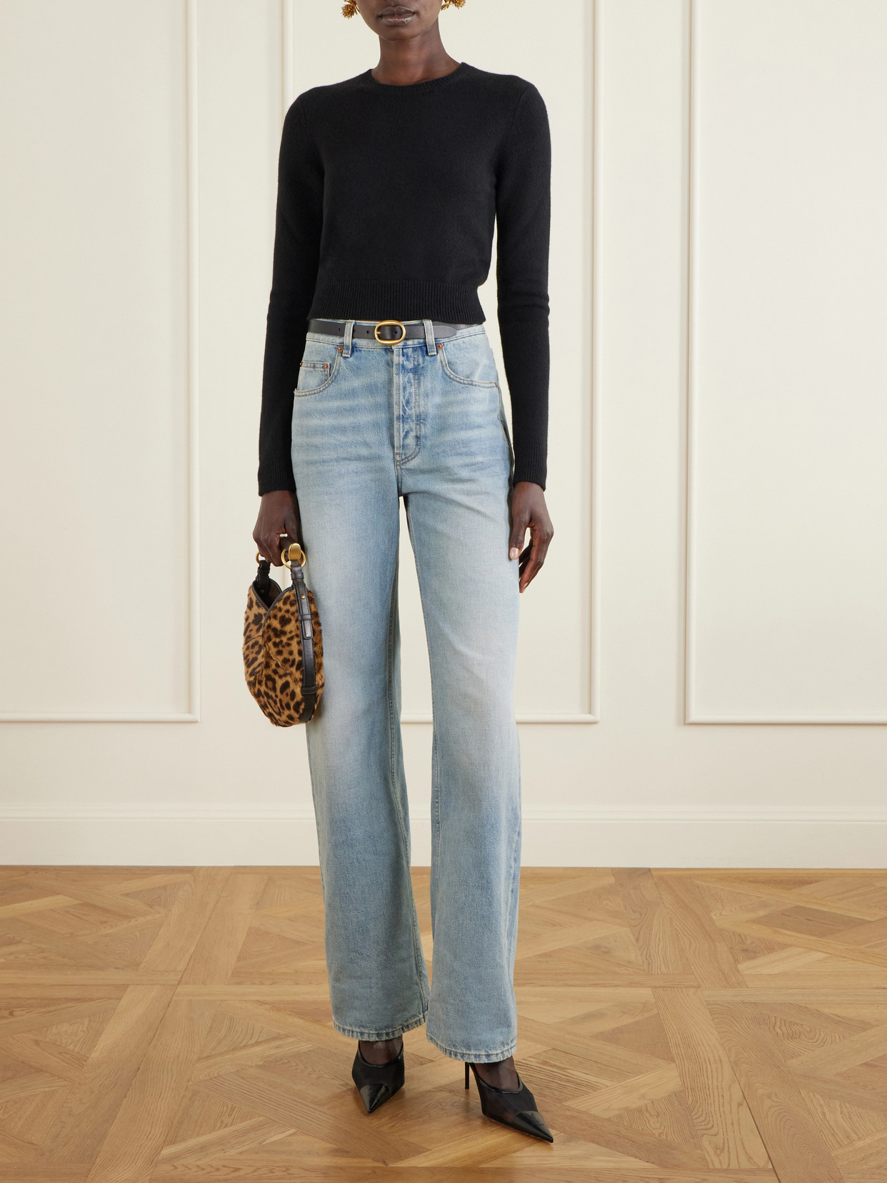 Cropped Cashmere Sweater