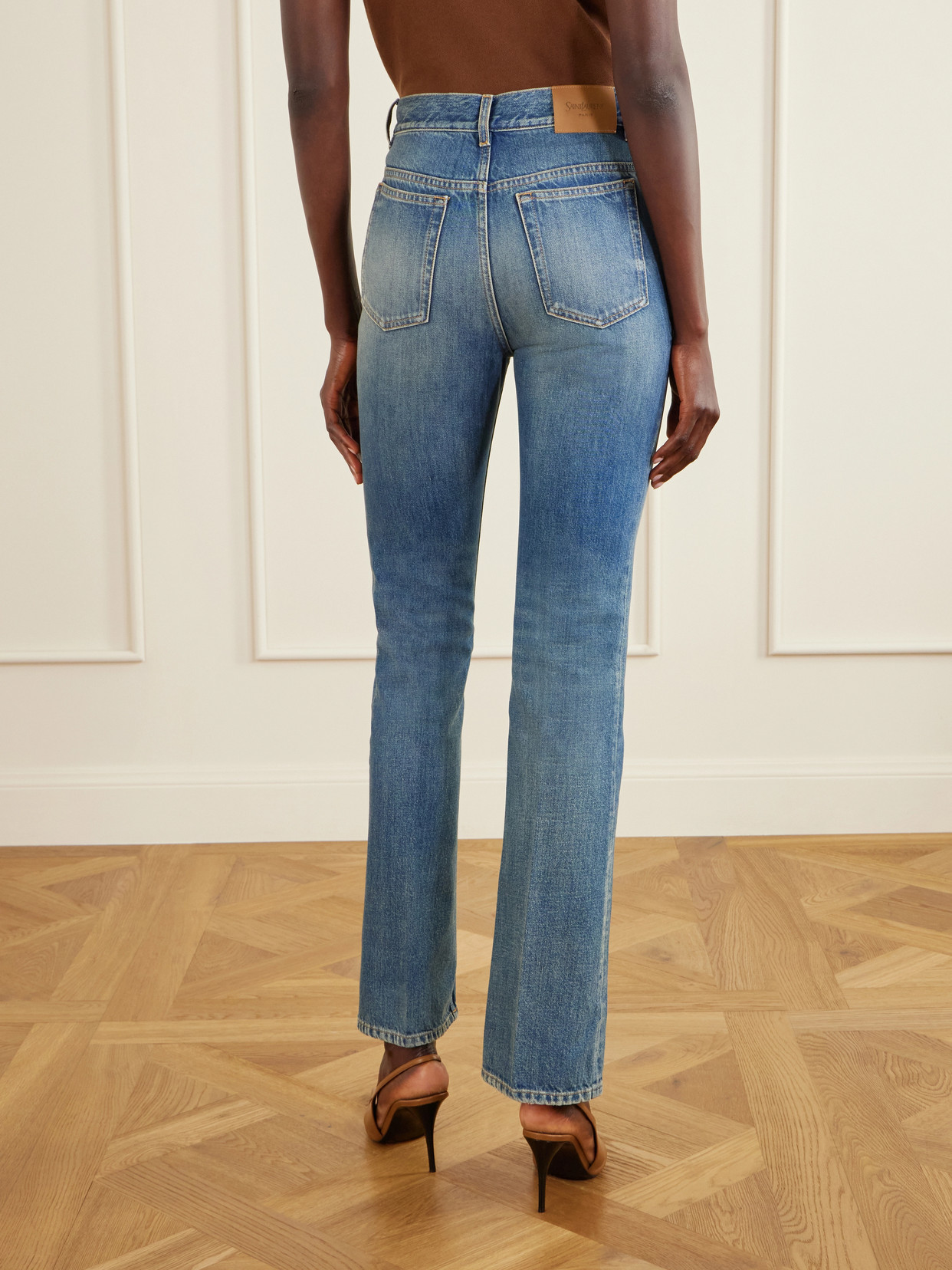 New Clyde High-Waisted Straight-Leg Jeans