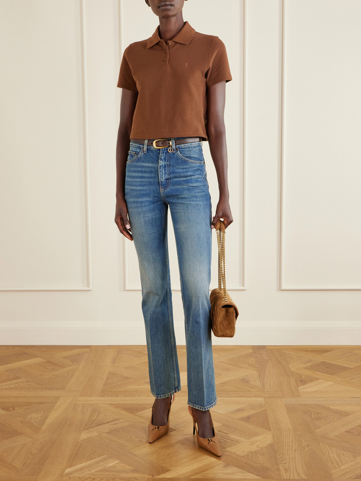 New Clyde High-Waisted Straight-Leg Jeans