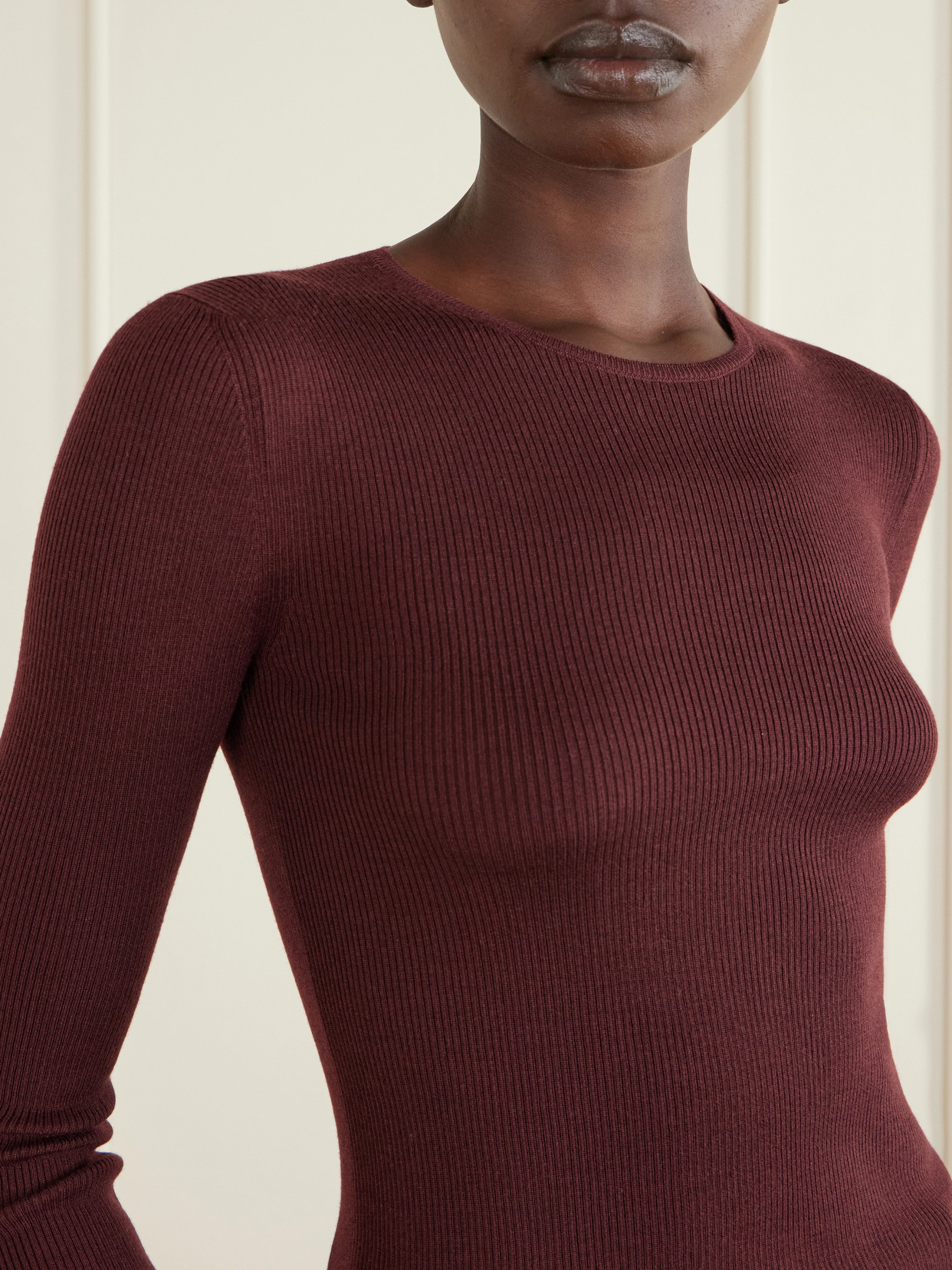 Cashmere, Wool And Silk-Blend T-Shirt