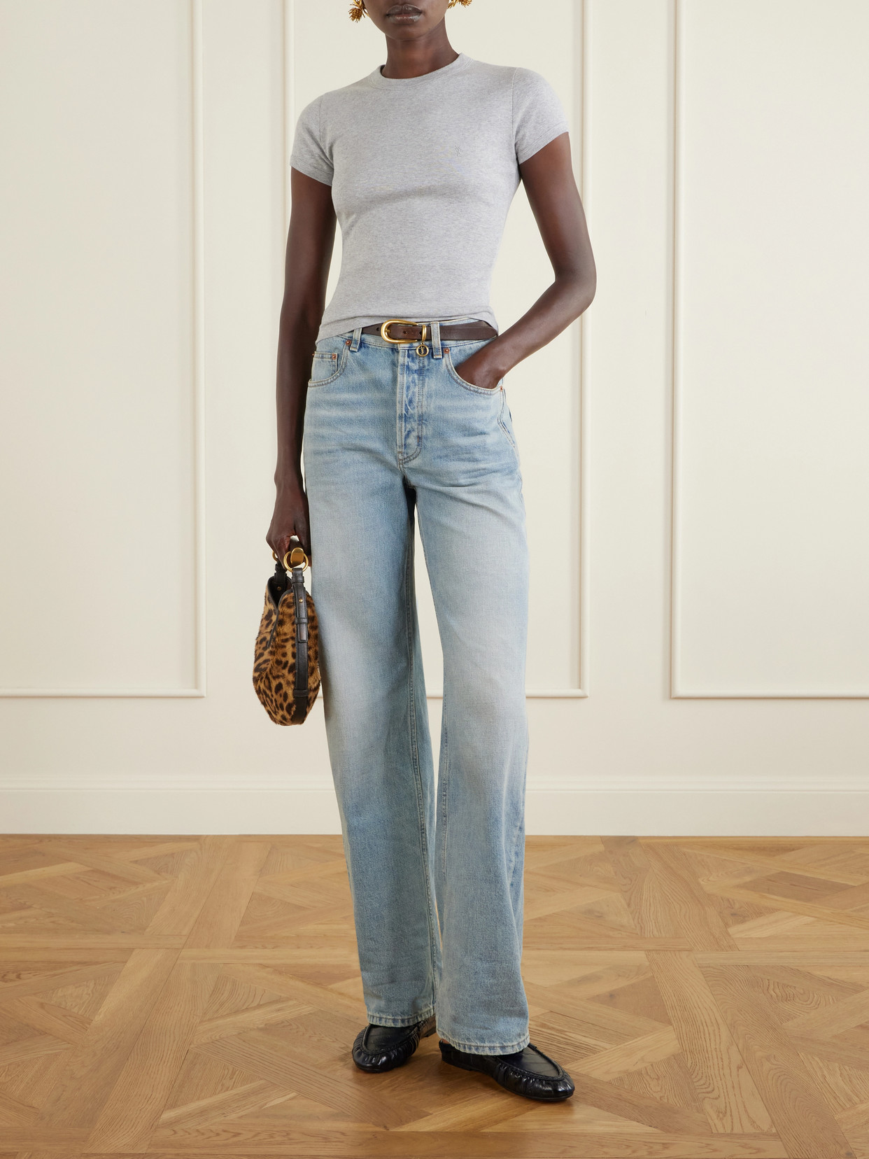 Cropped Jersey T-Shirt