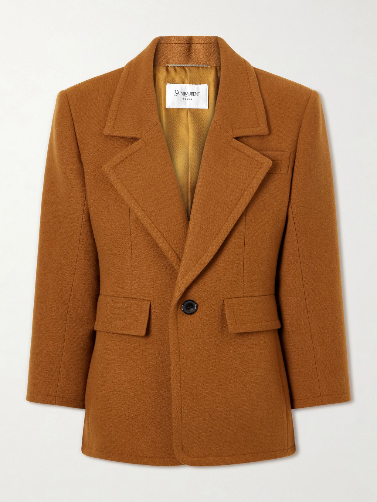 Brushed wool blazer