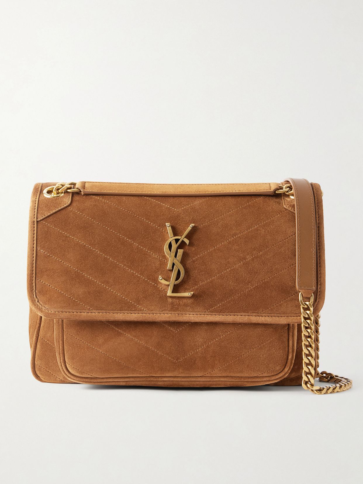 Niki Suede Shoulder Bag