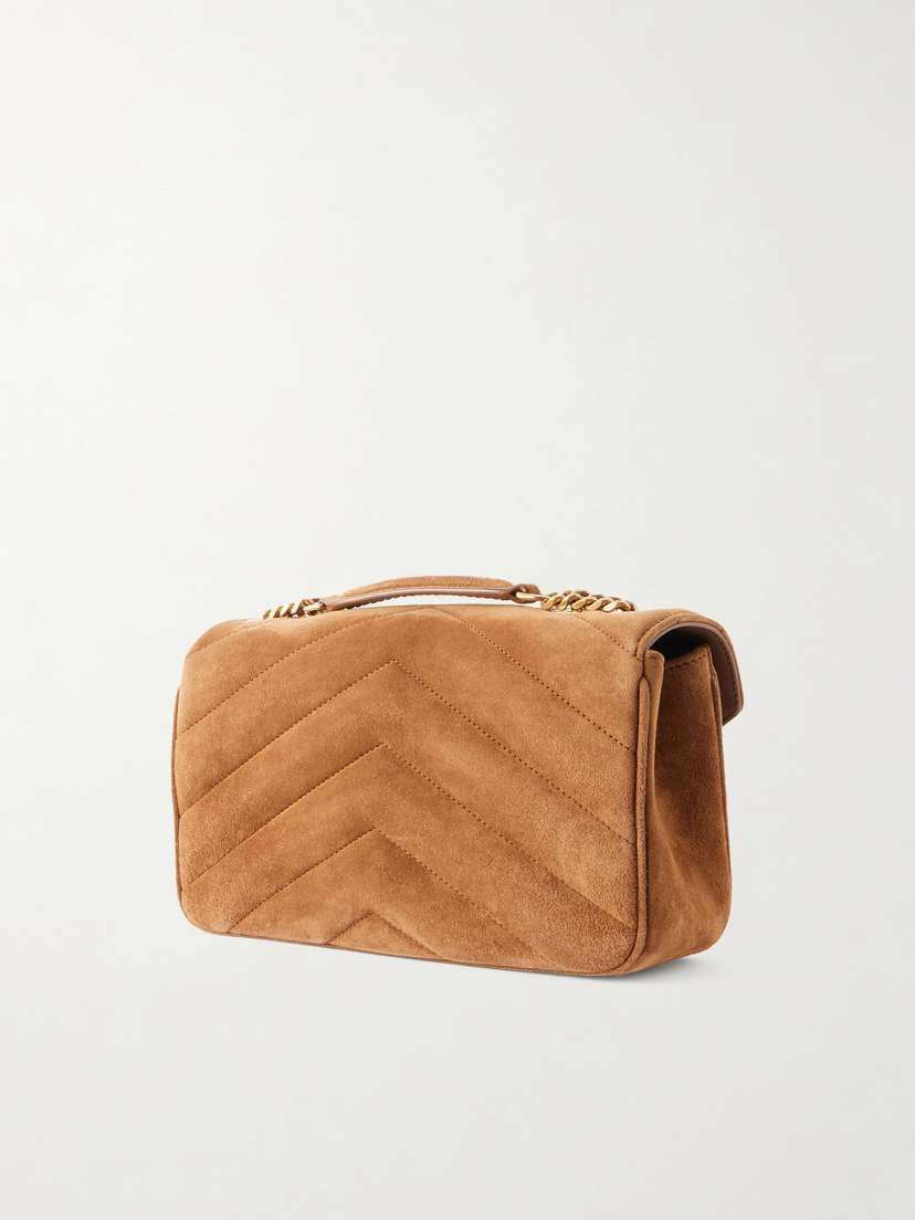 Saint Laurent Lou Lou Small Suede Leather Shoulder Bag | Thumbnail 4