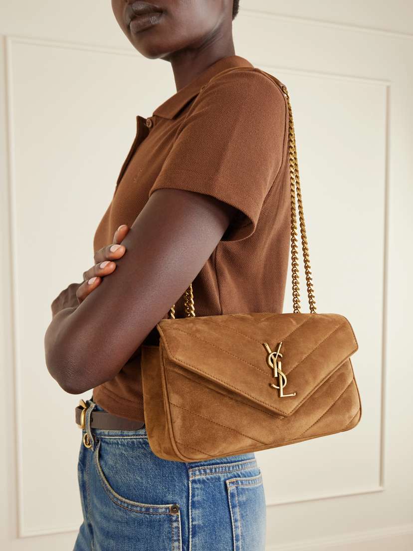 Saint Laurent Lou Lou Small Suede Leather Shoulder Bag | Thumbnail 2