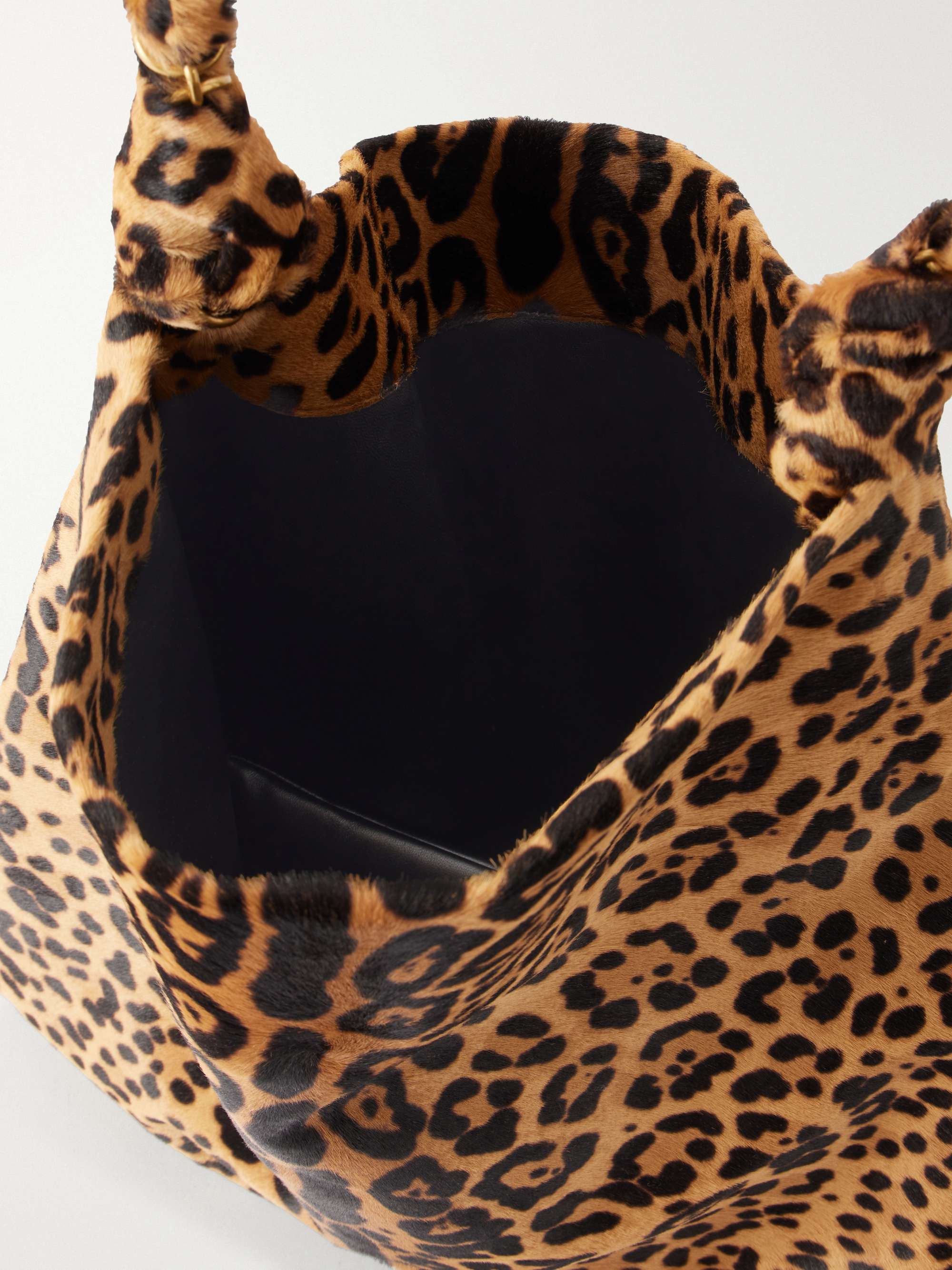 SAINT LAURENT Amalia leopard-print leather shoulder bag | NET-A-PORTER