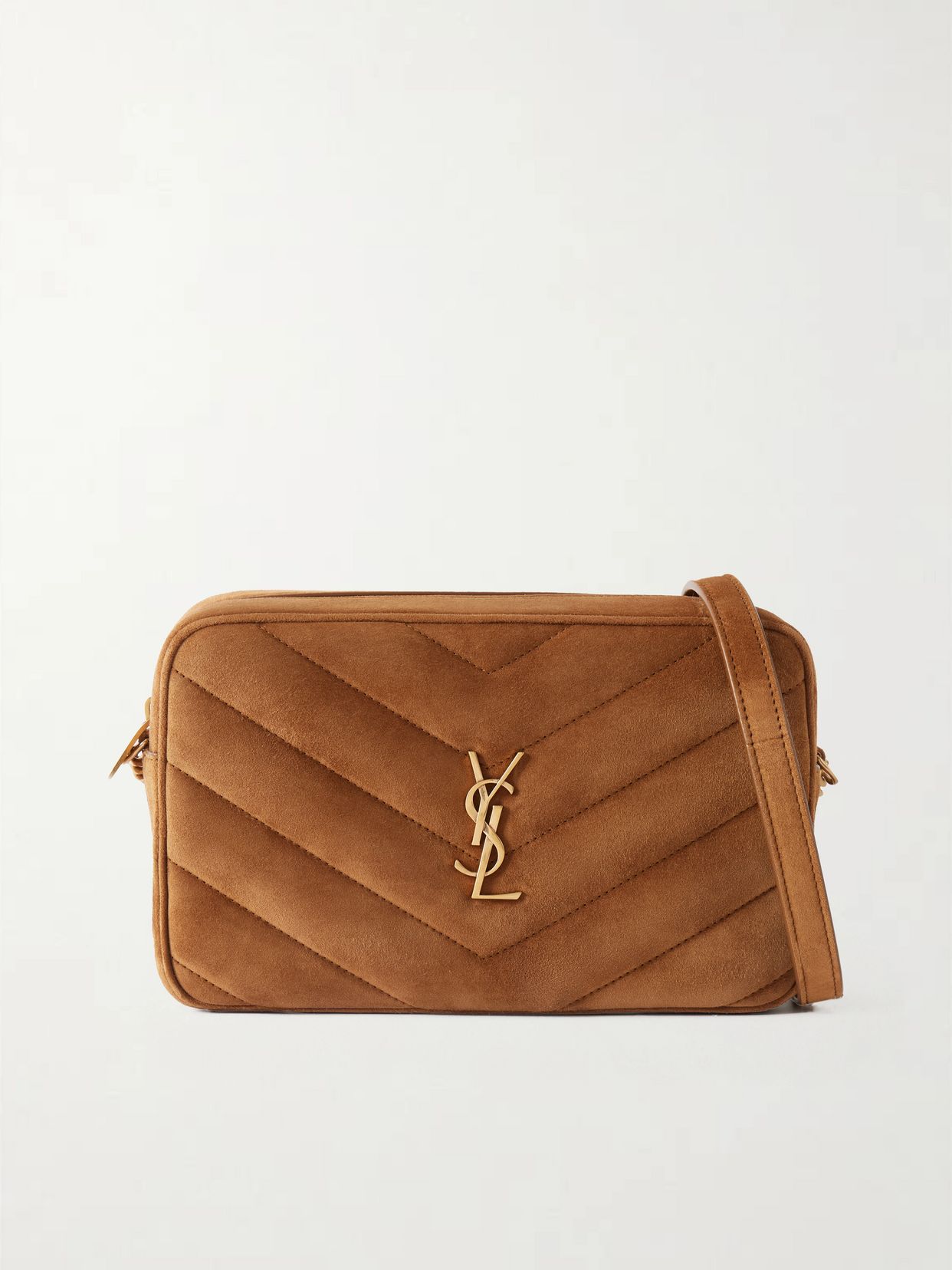 Loulou Quilted Suede Shoulder Bag