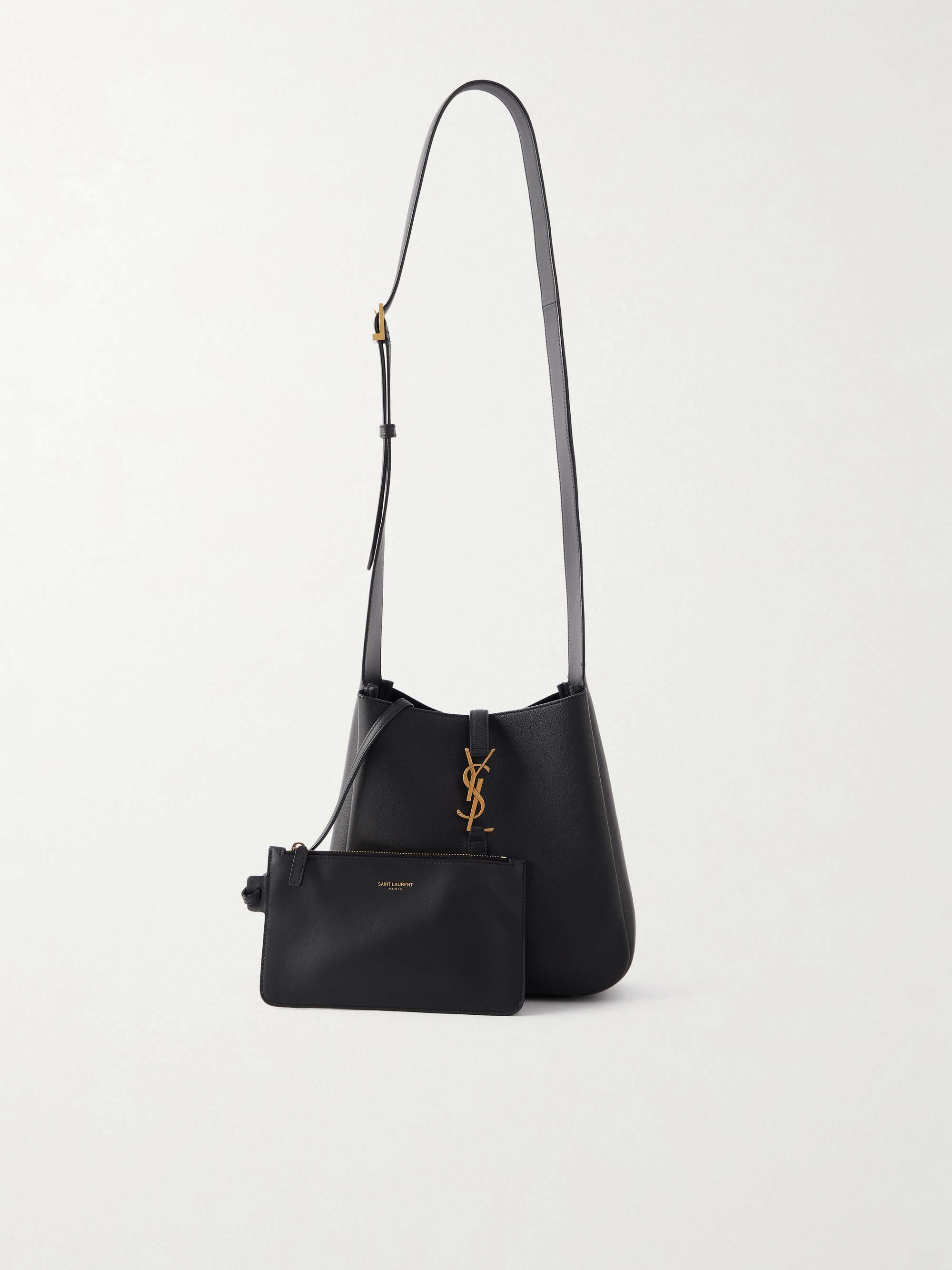 Black Le 5 à 7 leather shoulder bag | SAINT LAURENT | NET-A-PORTER