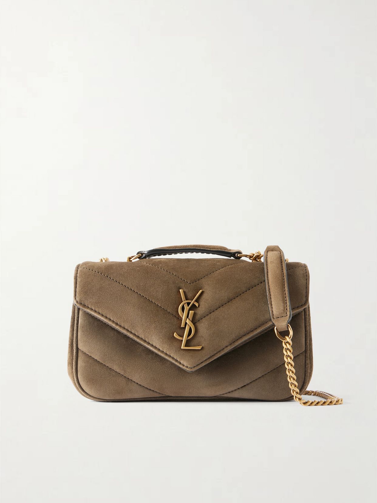 loulou suede shoulder bag