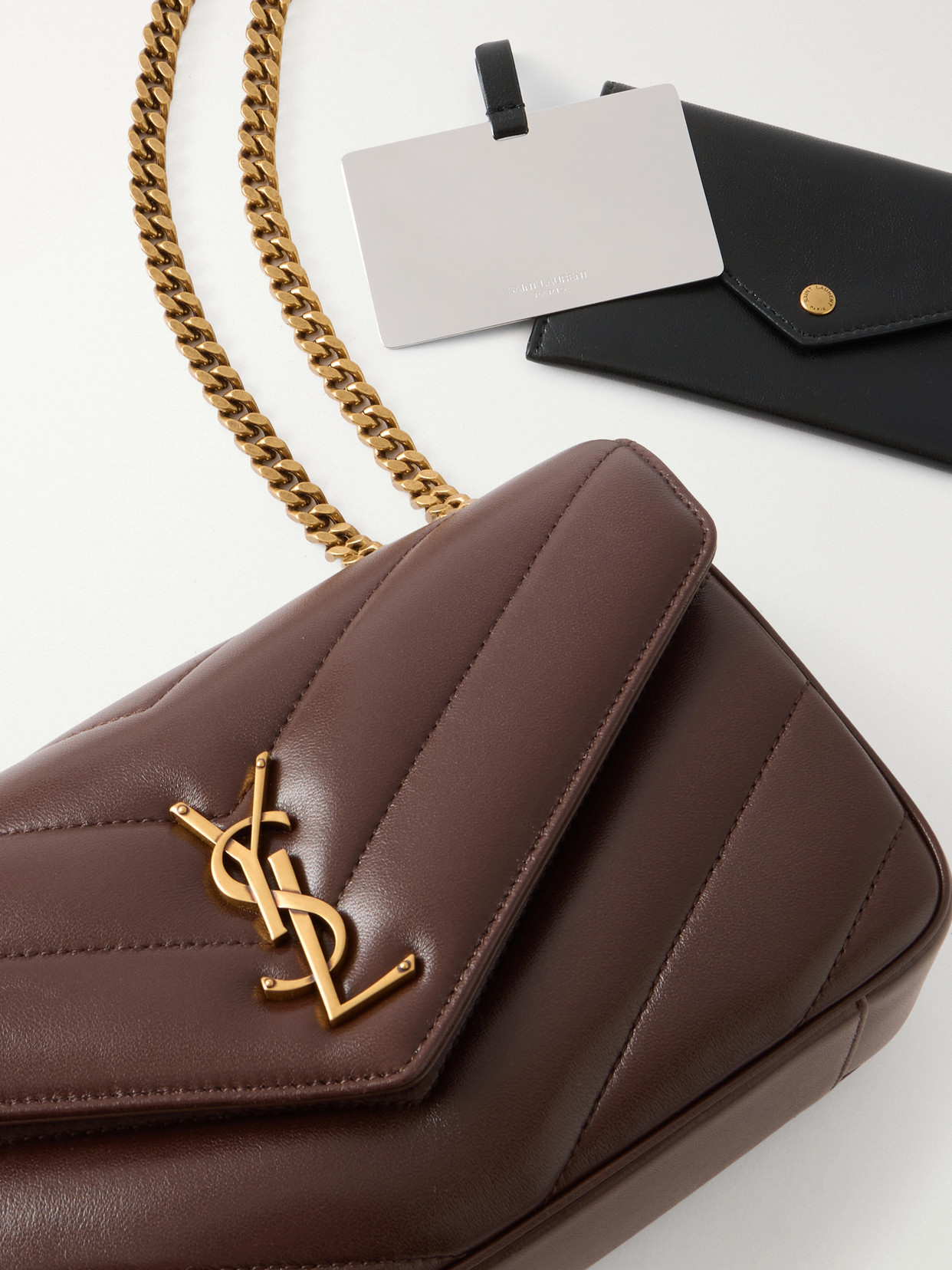 Loulou Cassandre-Embellished Shoulder Bag