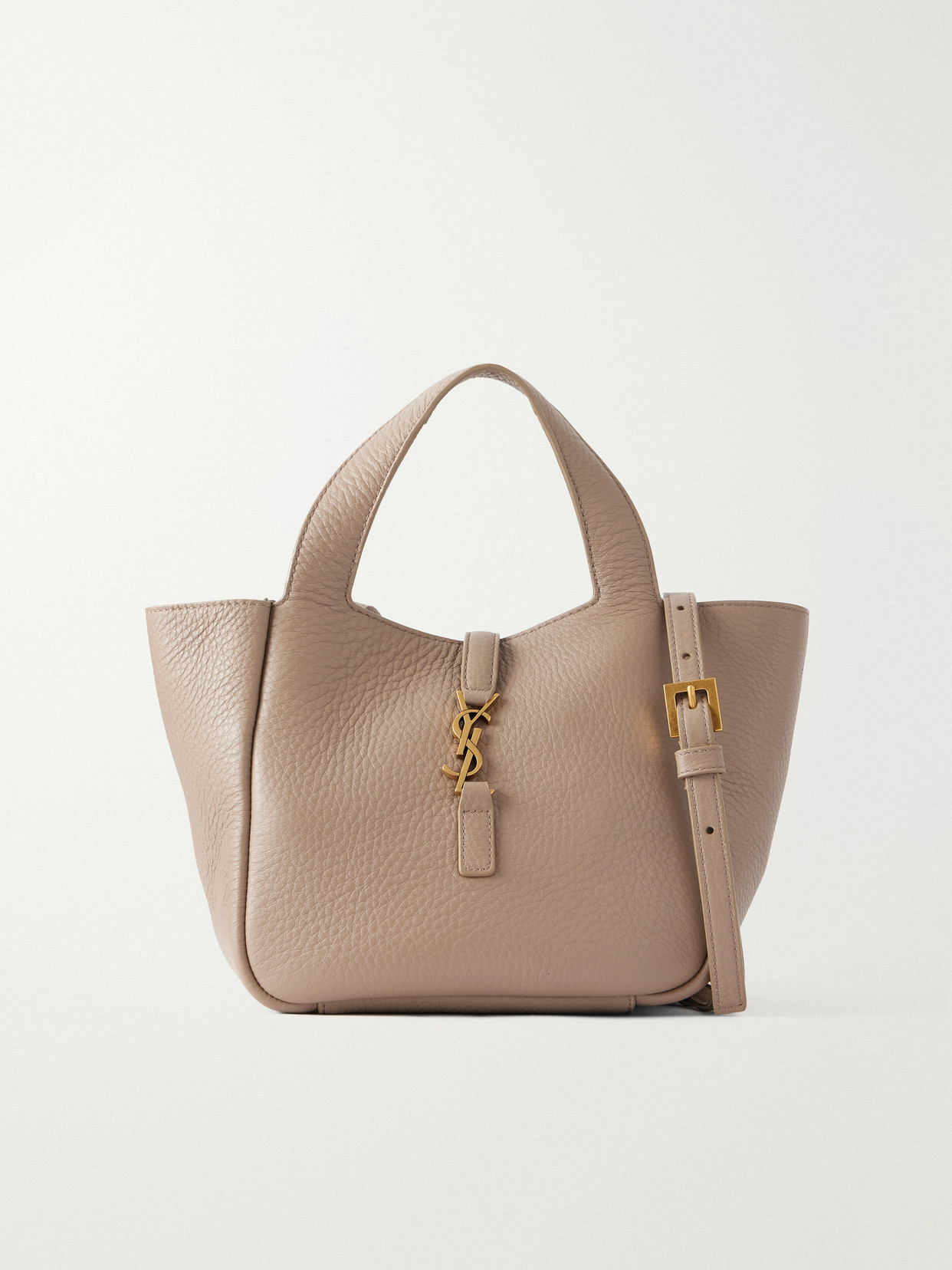 SAINT LAURENT - Le 5 Á 7 Baby Bea Leather Tote - Brown