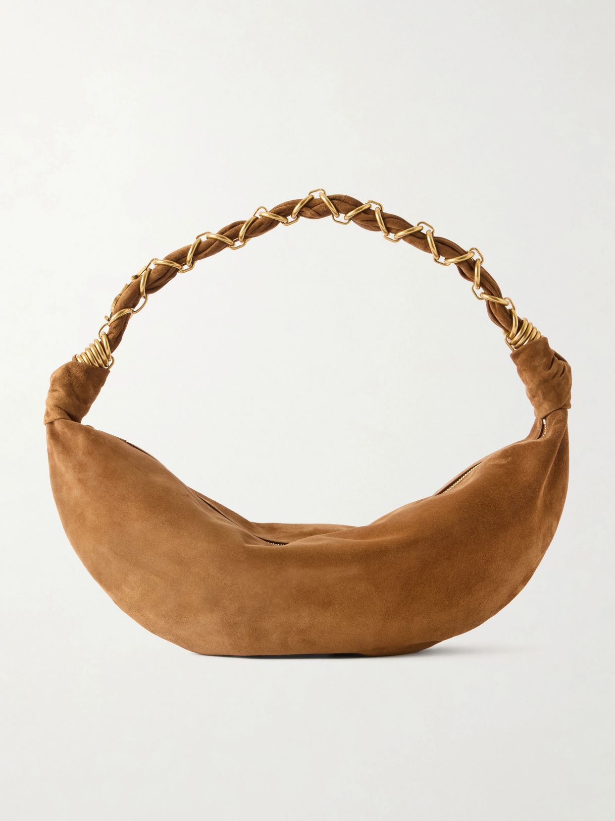 amalia small suede shoulder bag