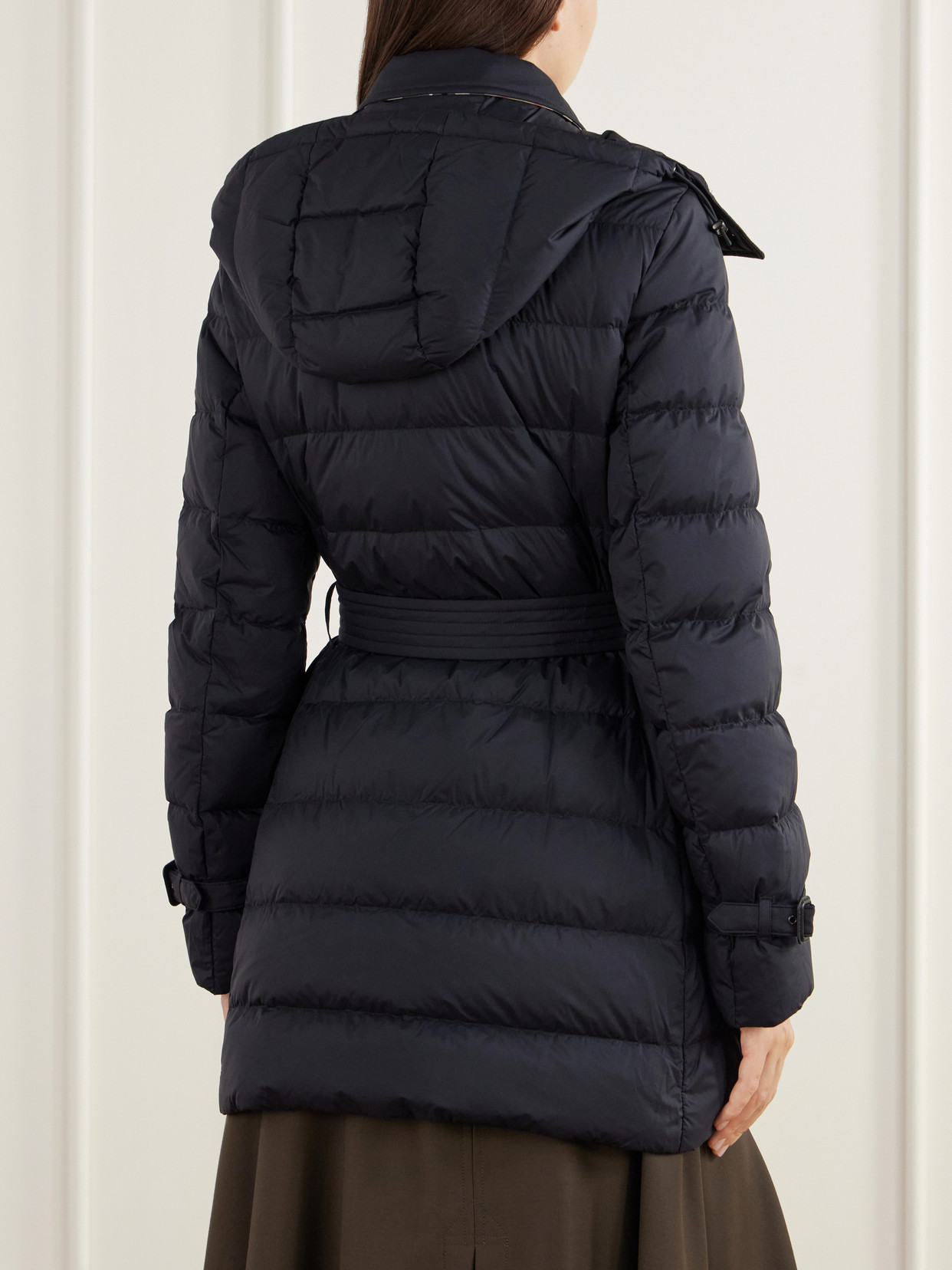Audley Belted Double-Breasted Quilted Down Coat