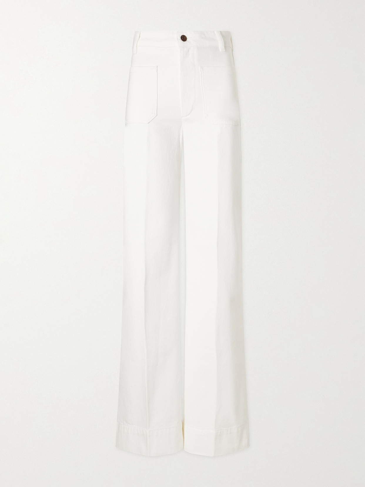 Victoria Beckham Alina High-rise Wide-leg Jeans In White