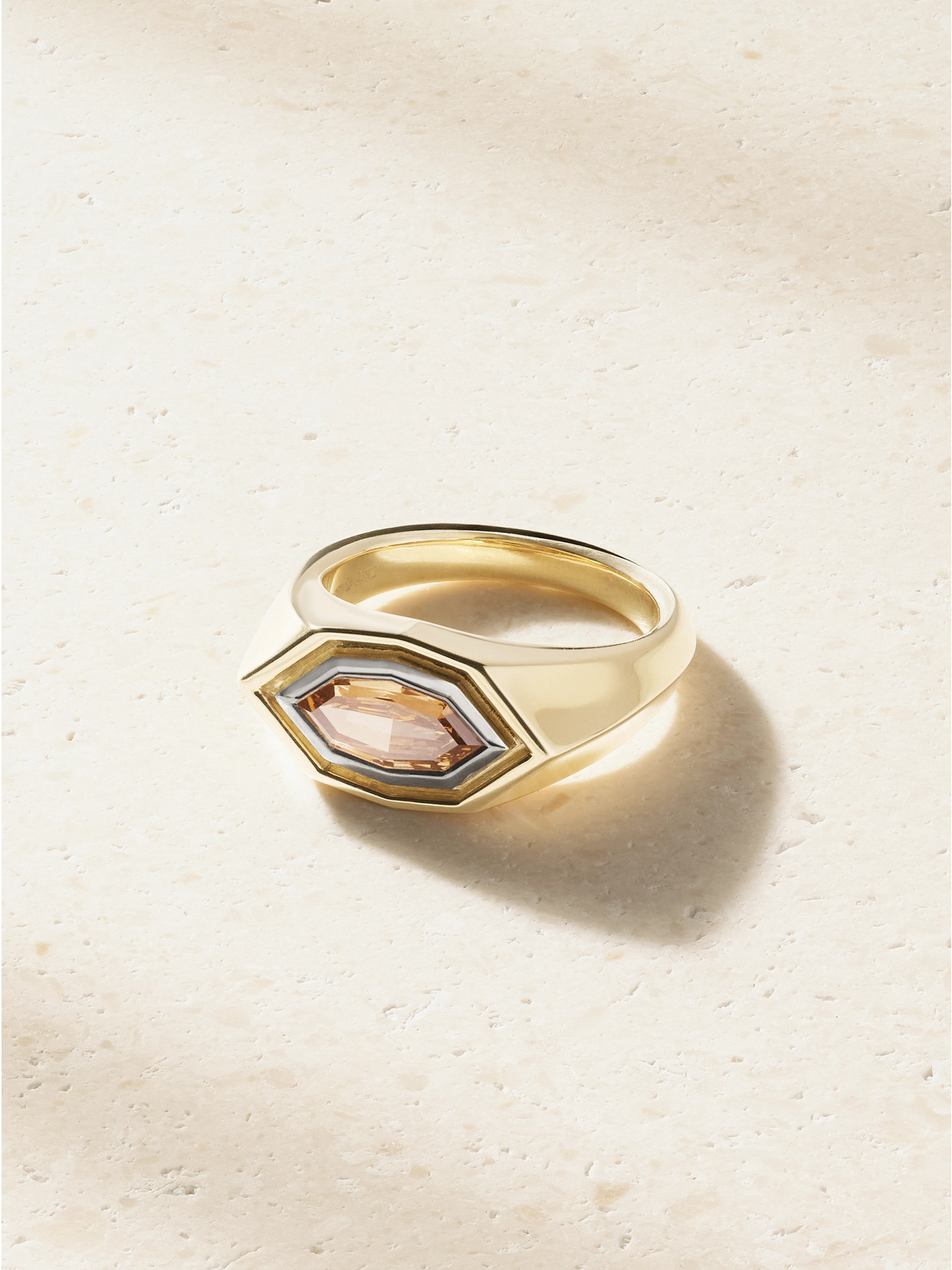 Lucy Delius Insignia 18-karat Gold Diamond Ring