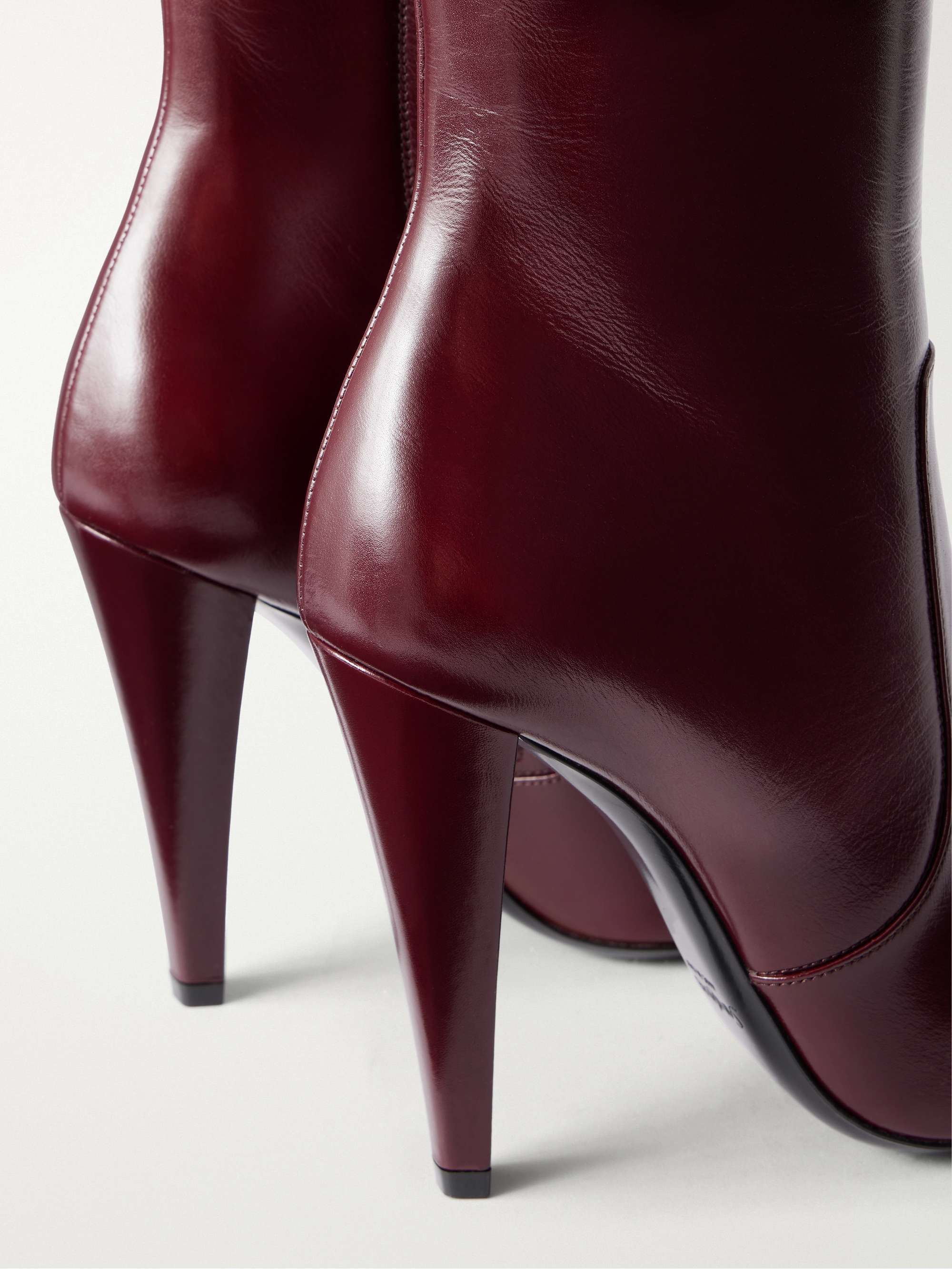 SAINT LAURENT 77 110 leather knee boots | NET-A-PORTER