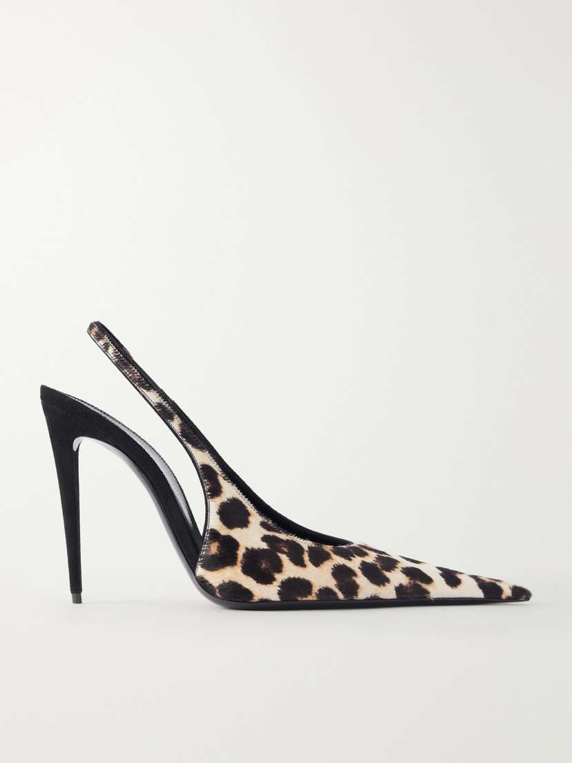 Guermantes 110 Pony Hair Slingback Pumps
