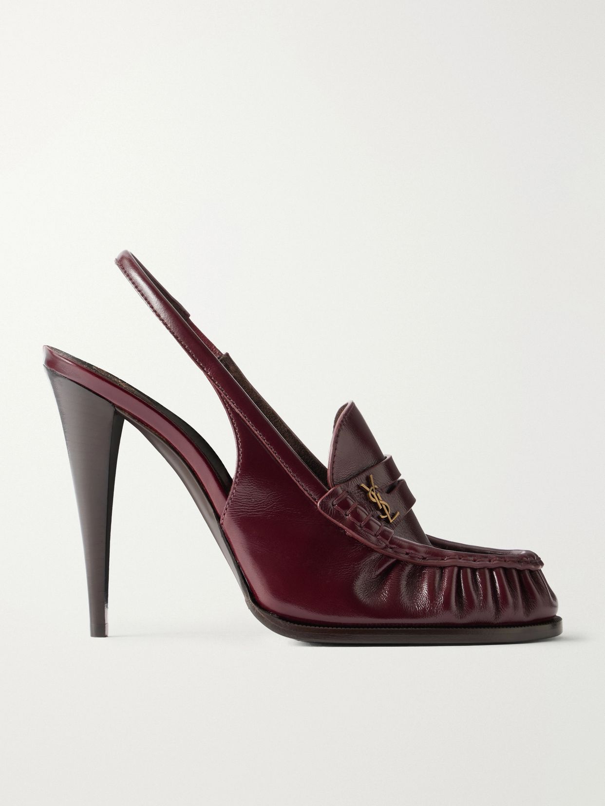 le loafer 110 cassandre embellished leather slingback pumps