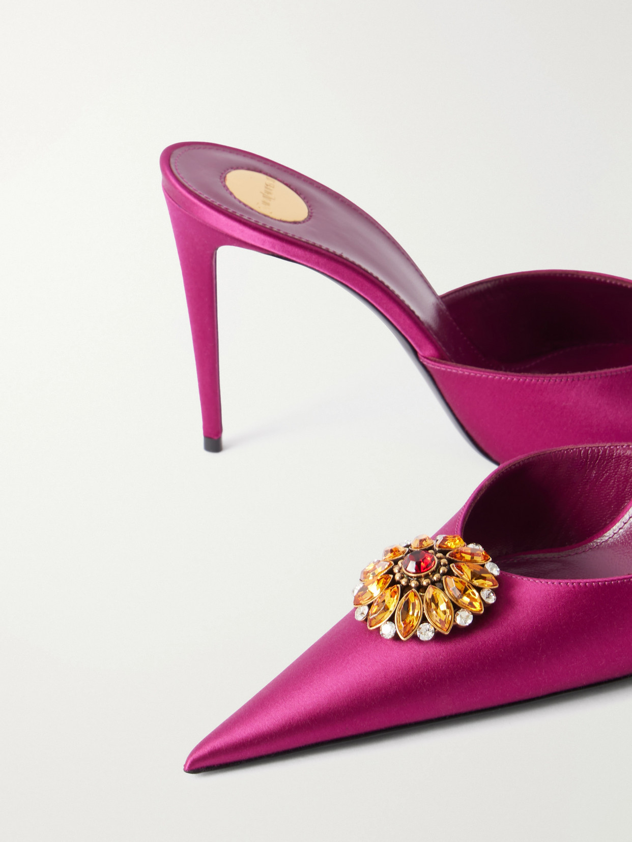 Cosmo 95 Embellished Satin- Mules