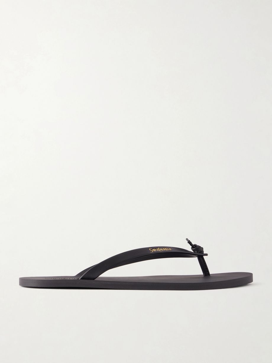 Pool leather flip-flops