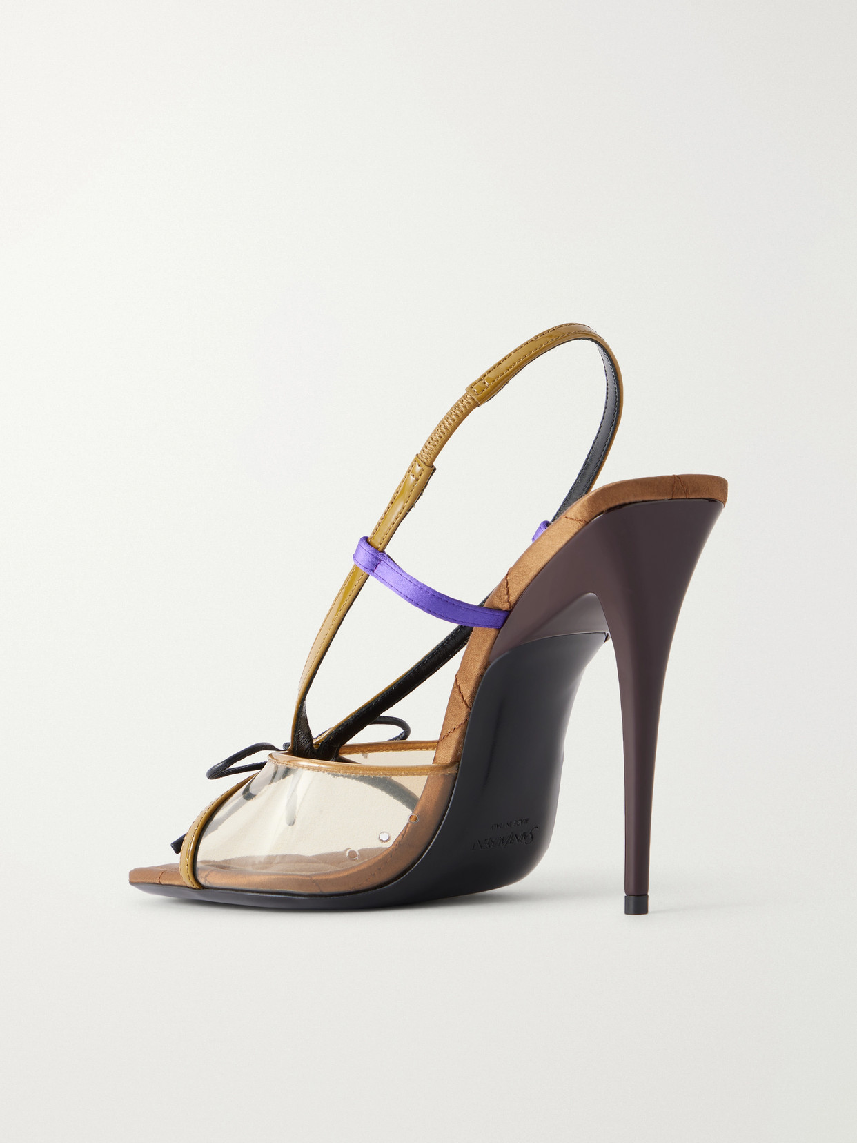 Jean 110 Leather And Satin-Trimmed Tpu Sandals