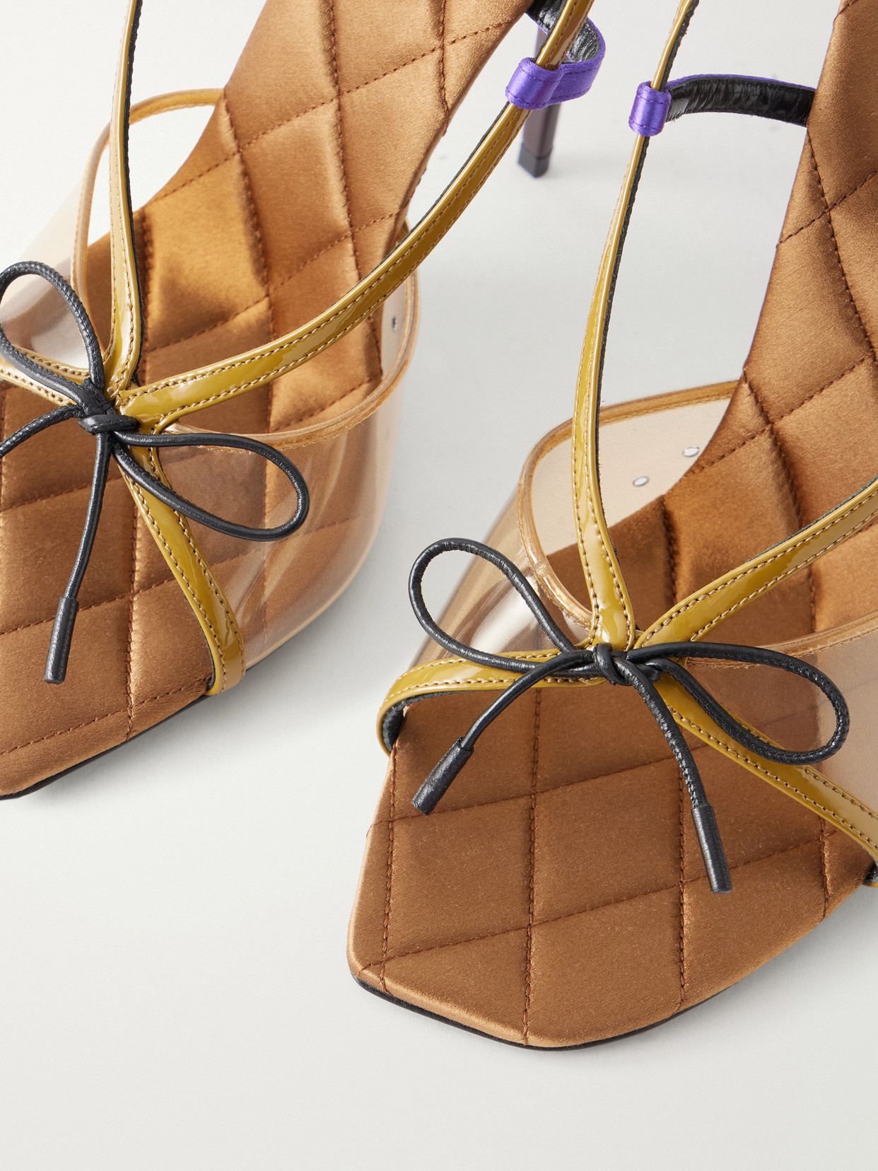 Jean 110 Leather And Satin-Trimmed Tpu Sandals