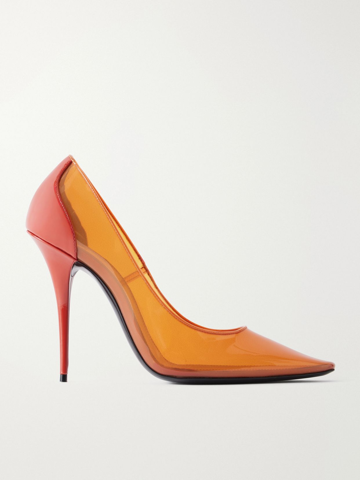 Folie 110 leather-trimmed TPU pumps