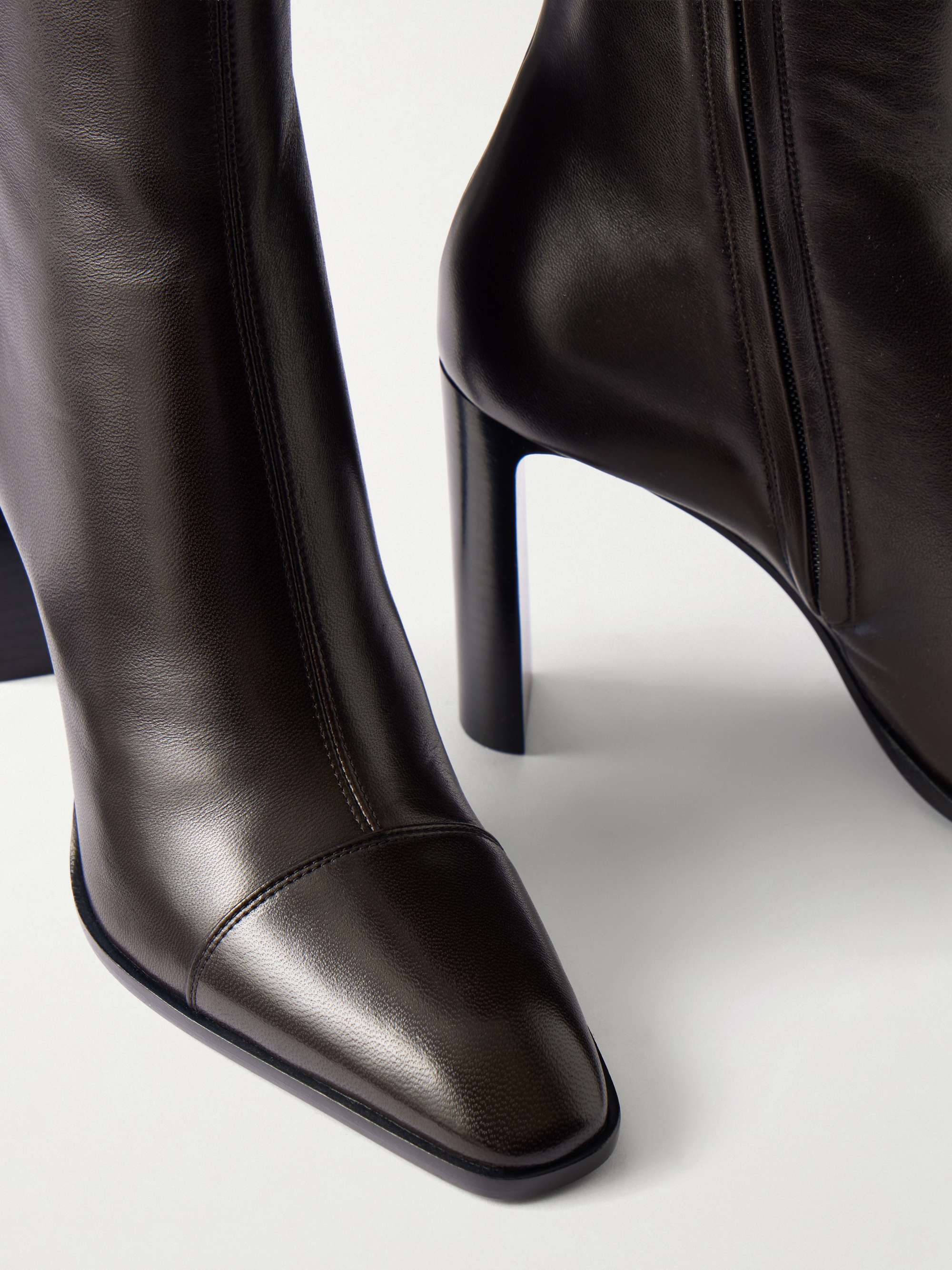 SAINT LAURENT Venetia leather knee boots | NET-A-PORTER