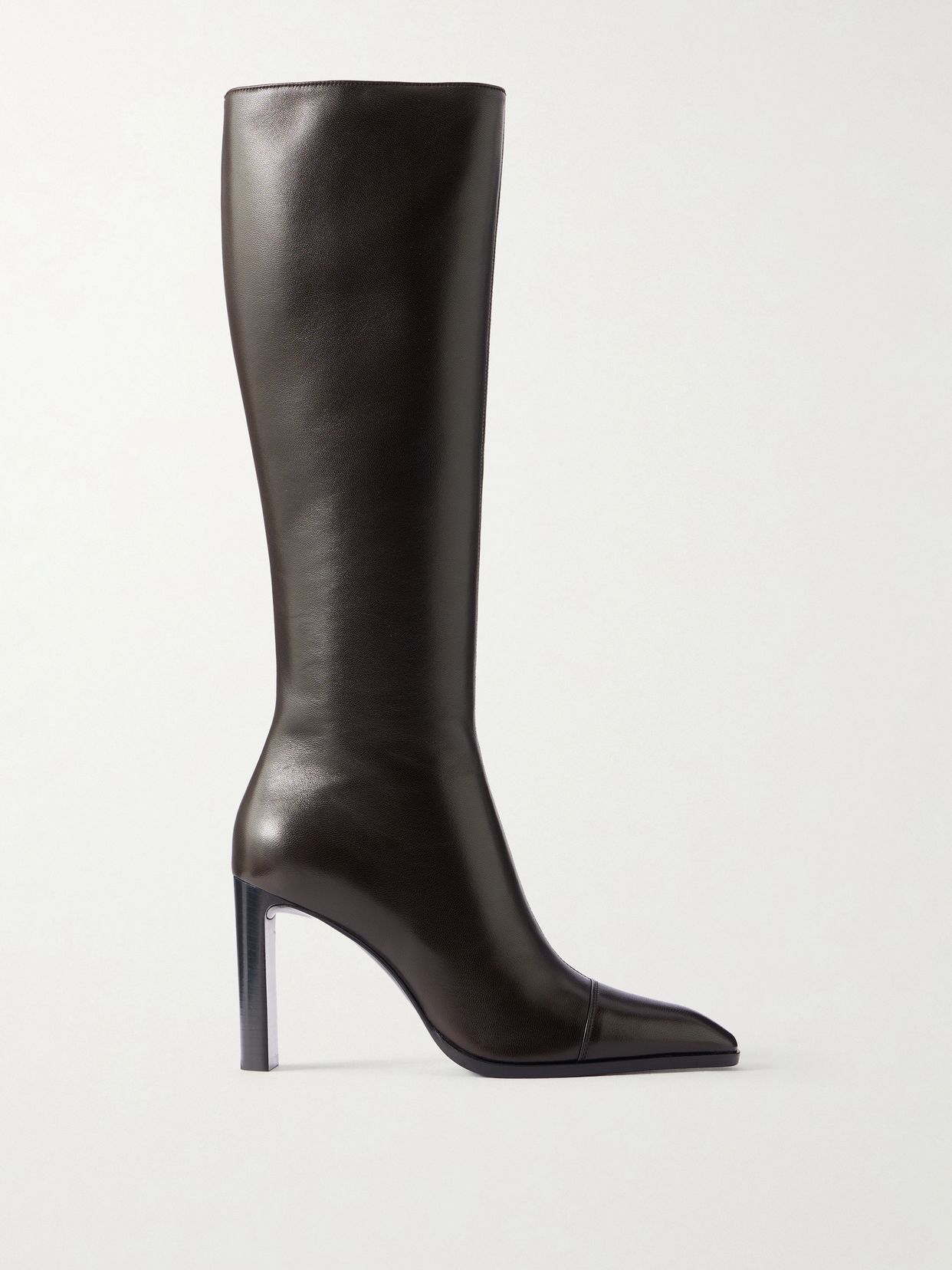 venetia leather knee boots