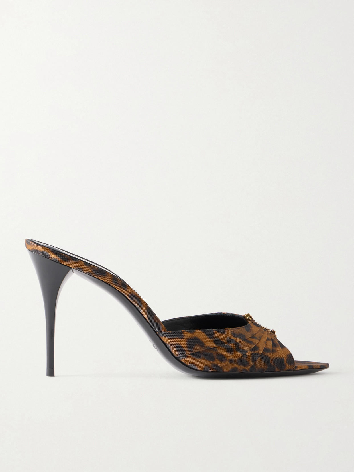 Babylone Embellished Animal-Print Mules