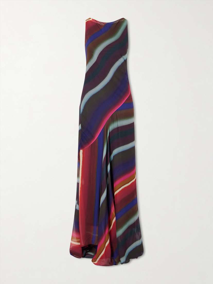 Christopher John Rogers Louie Striped Satin-crepe Maxi Dress | Thumbnail 5