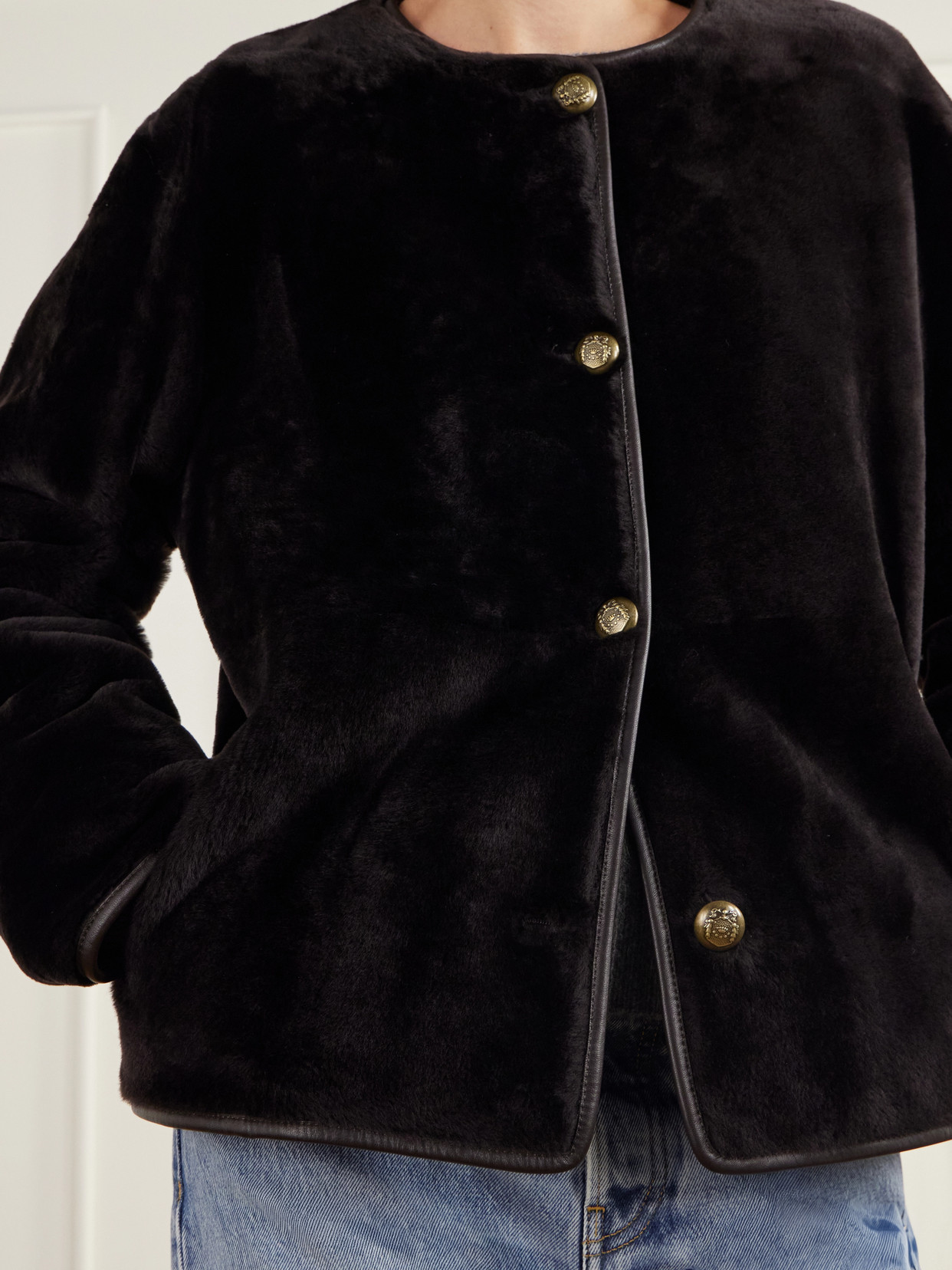 Gloria Reversible Shearling And Jacket