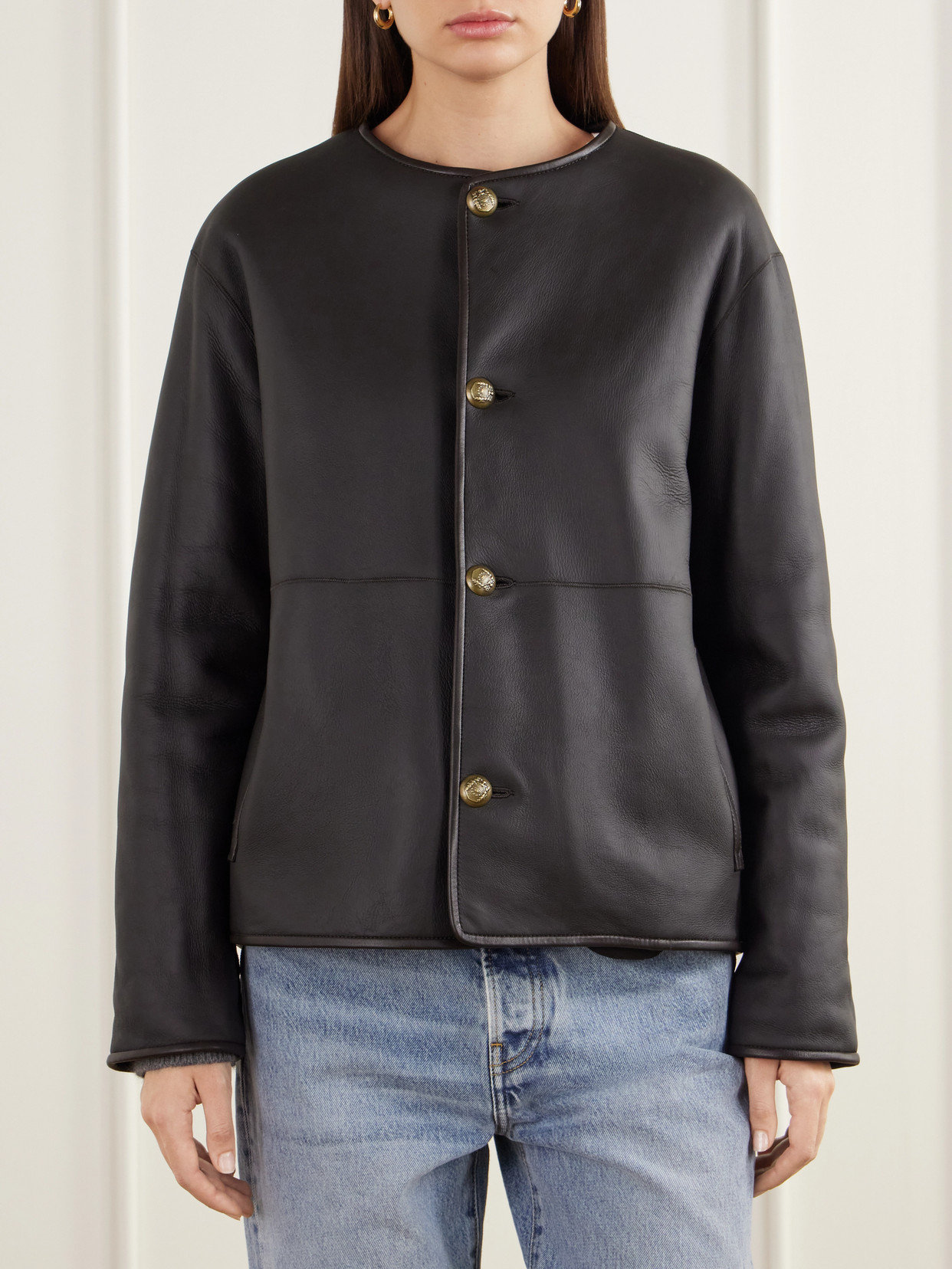 Gloria Reversible Shearling And Jacket