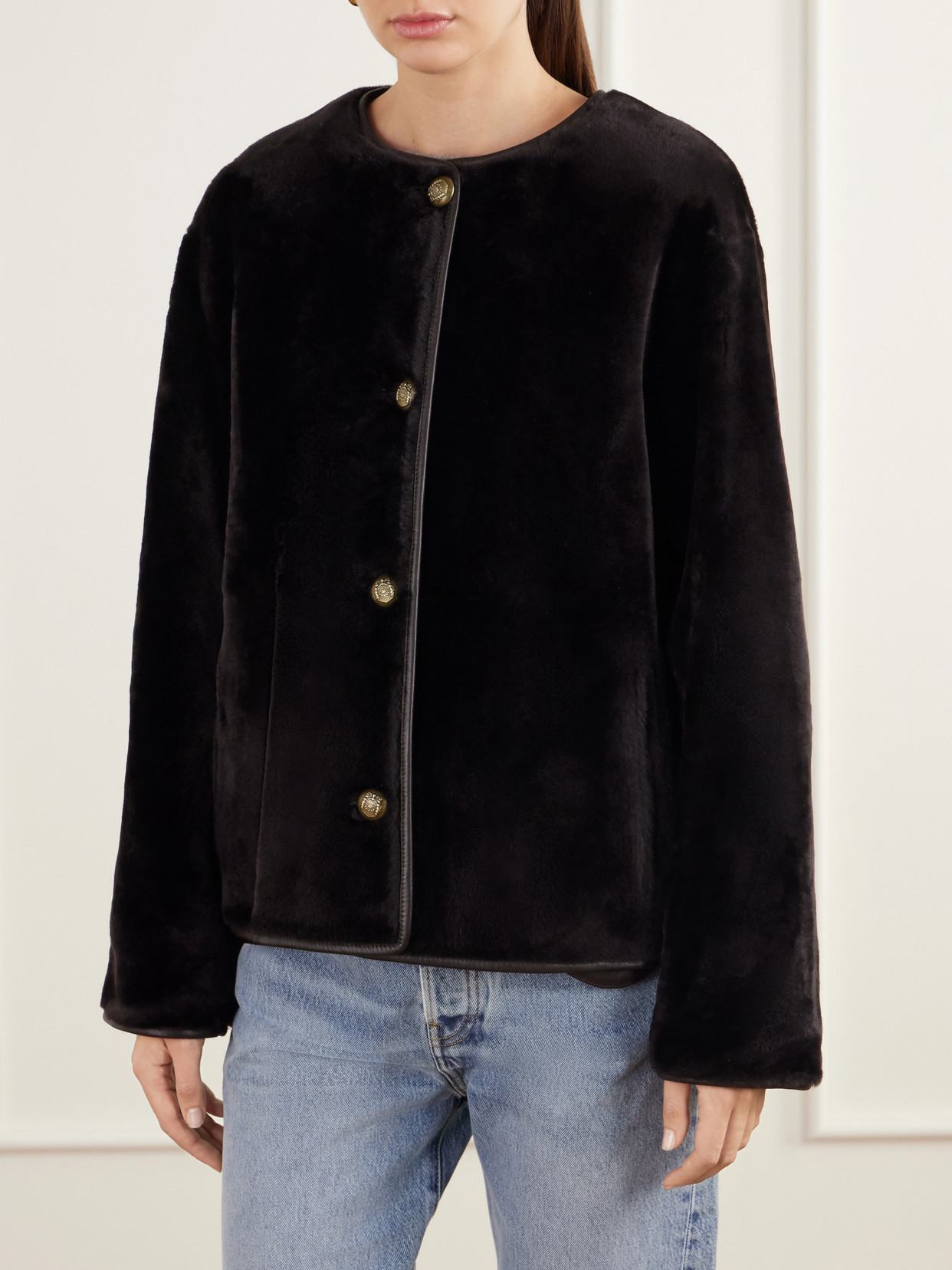 Gloria Reversible Shearling And Jacket