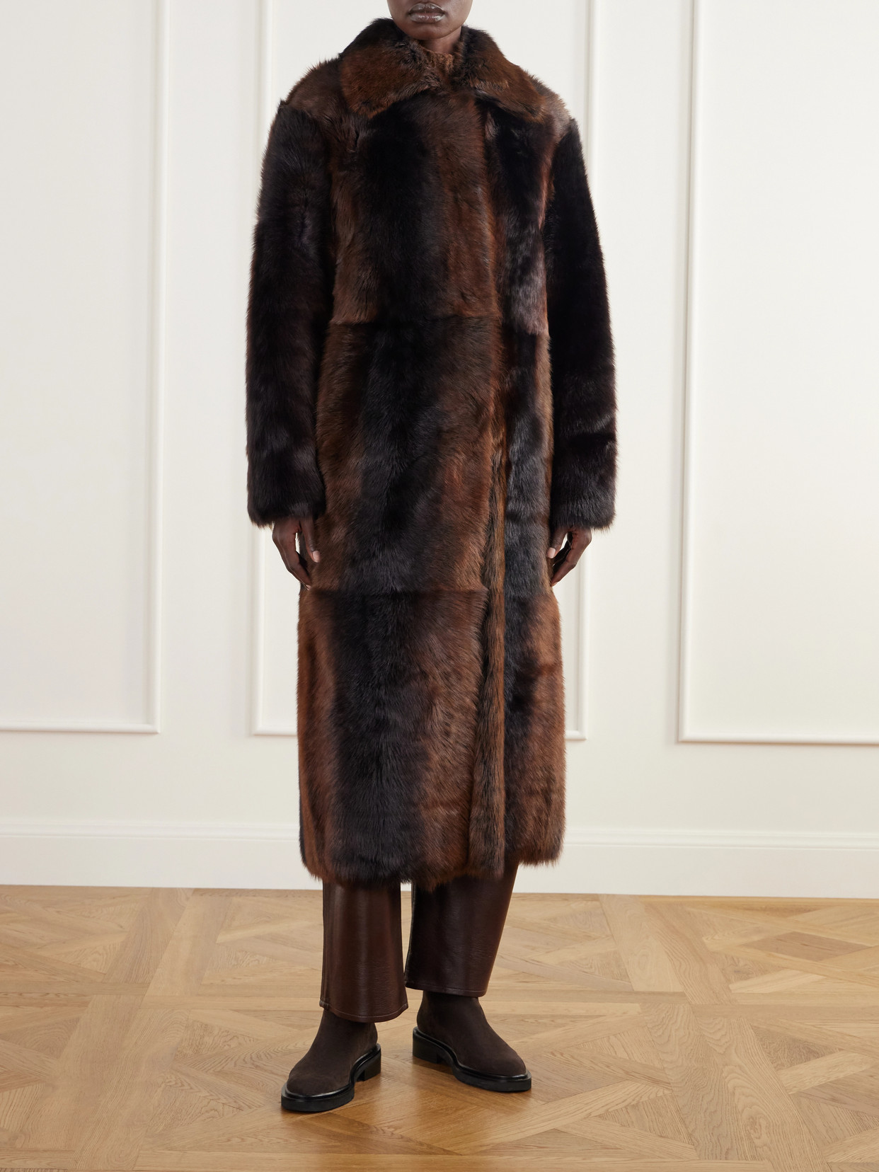 Verena Reversible Shearling And Coat