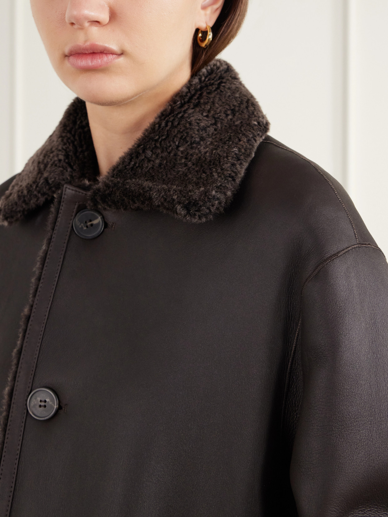 Zoey Reversible Shearling And Coat