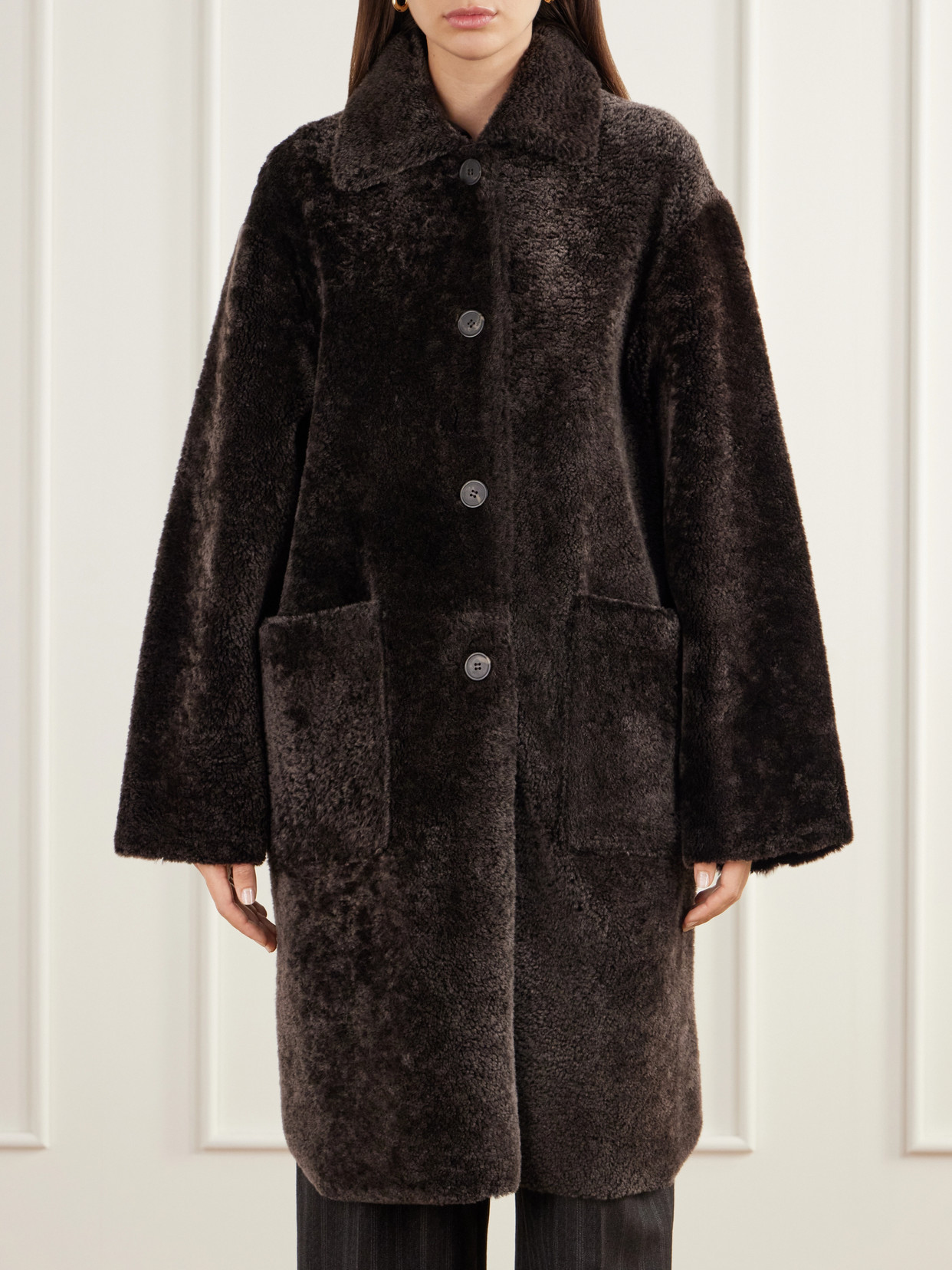 Zoey Reversible Shearling And Coat