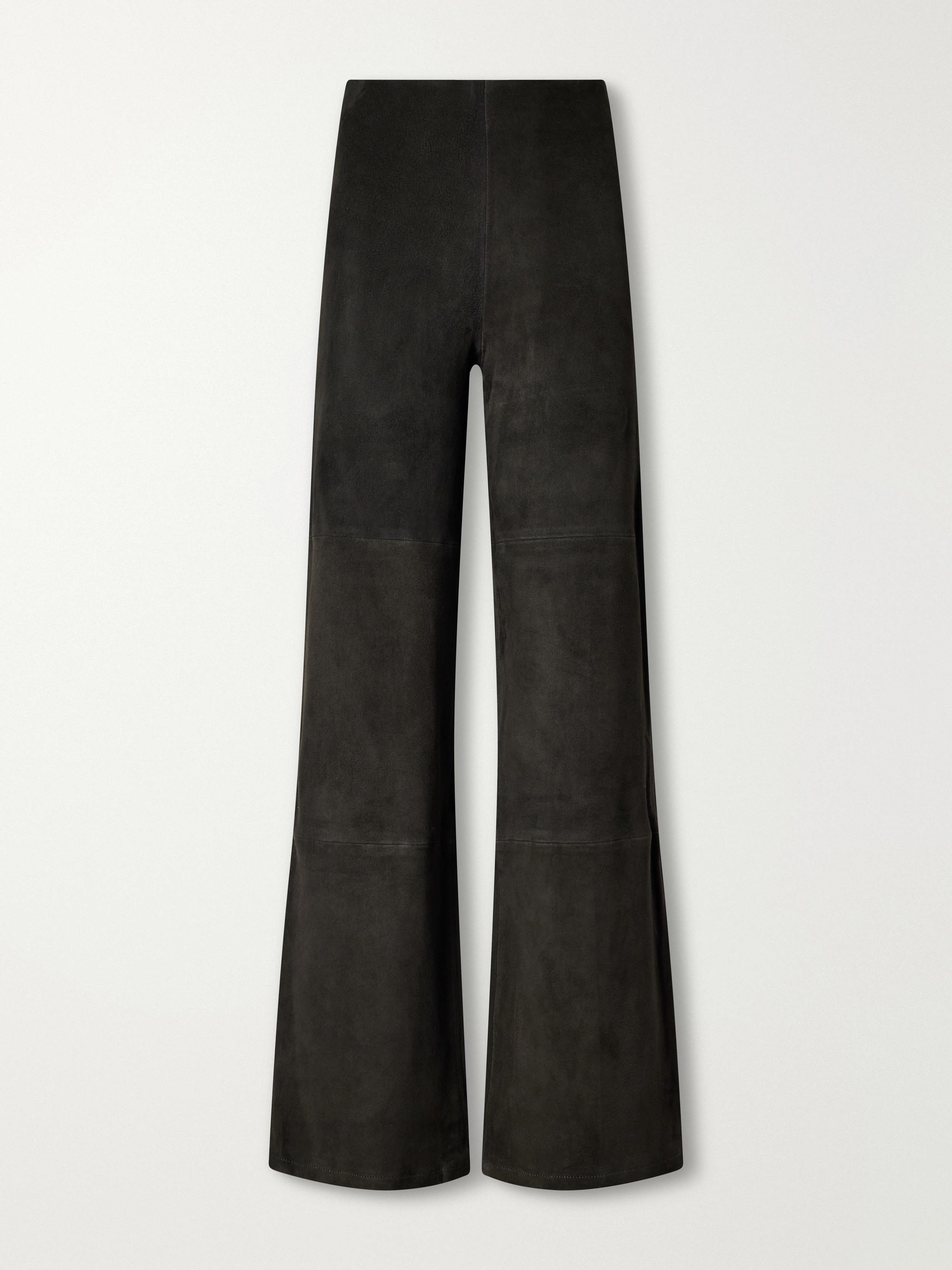 ARMA Karina paneled suede straight-leg pants